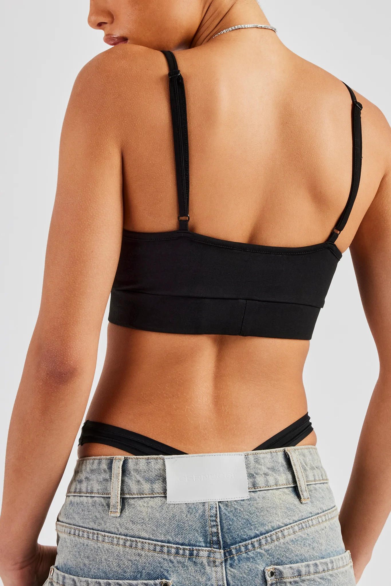 Cernucci Jersey Bralet - Black - Image 4