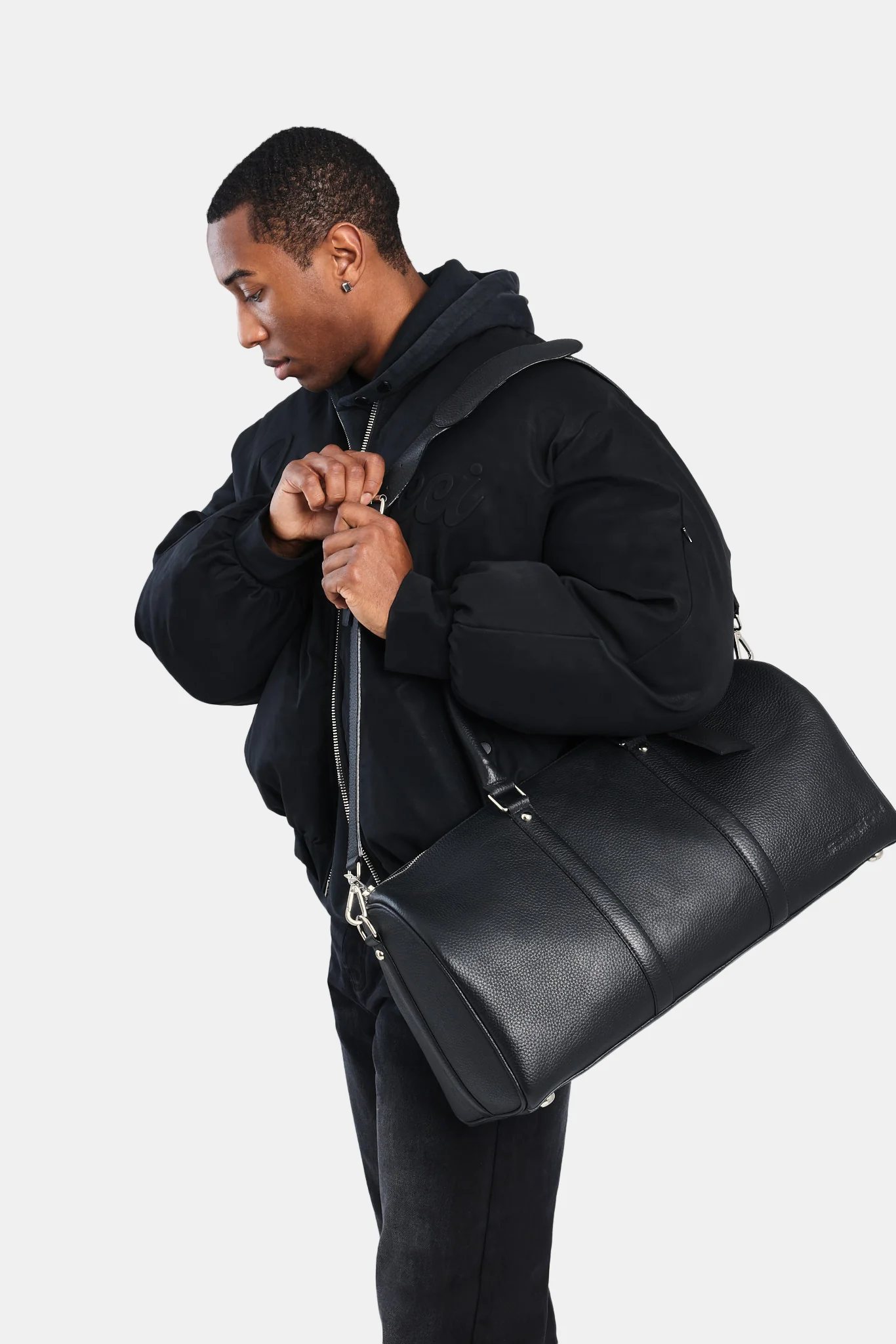 Leather Duffle Bag - Image 3