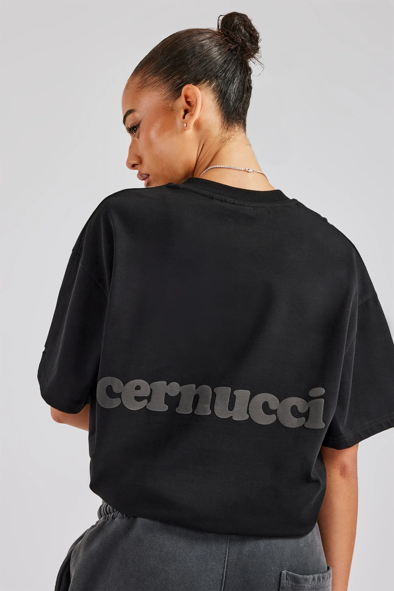 Cernucci Oversized T-Shirt - Black - Image 2
