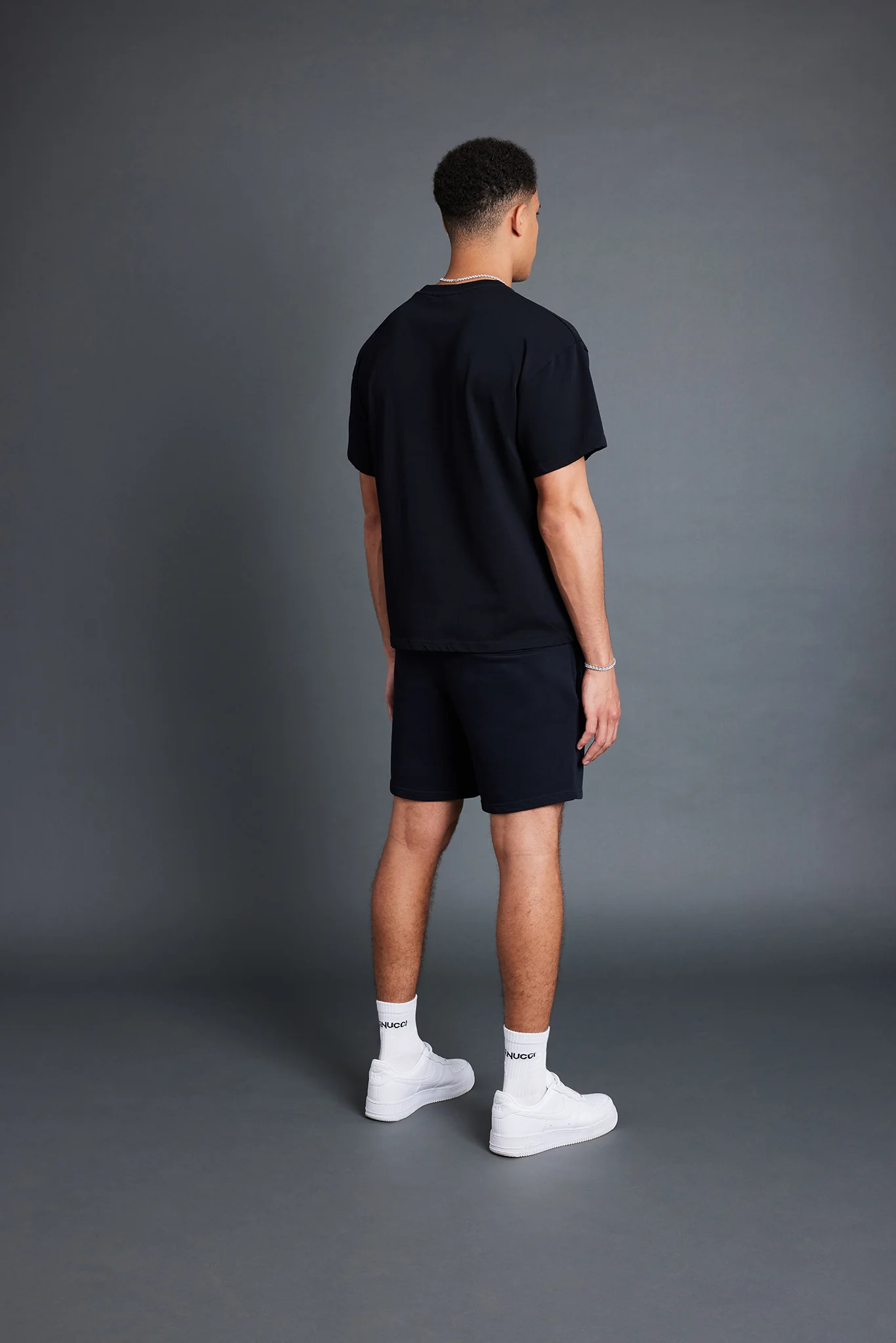 Cernucci Mens Puff Print T-Shirt - Black - Image 3