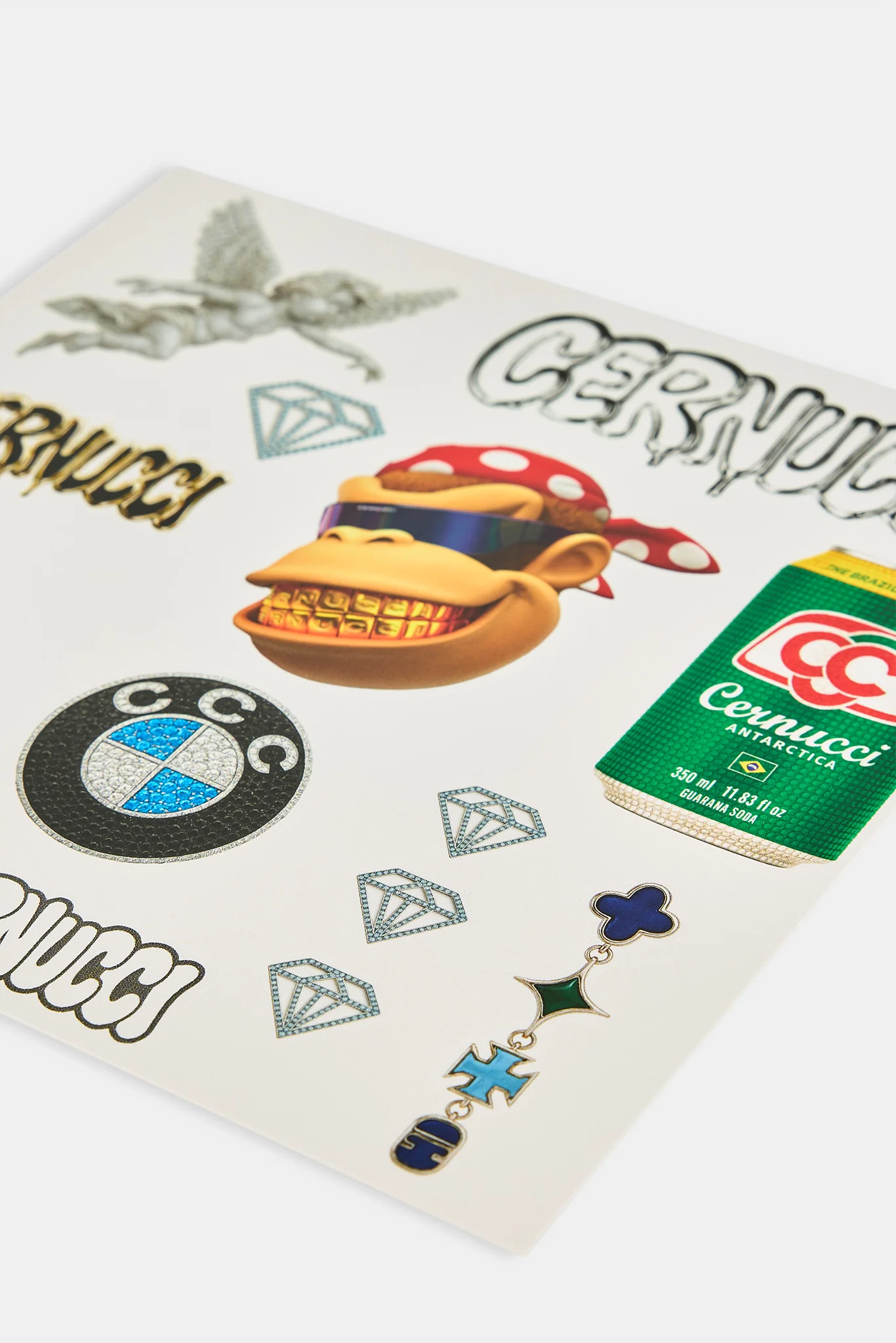 Cernucci Mens Sticker Sheet - White - Image 2