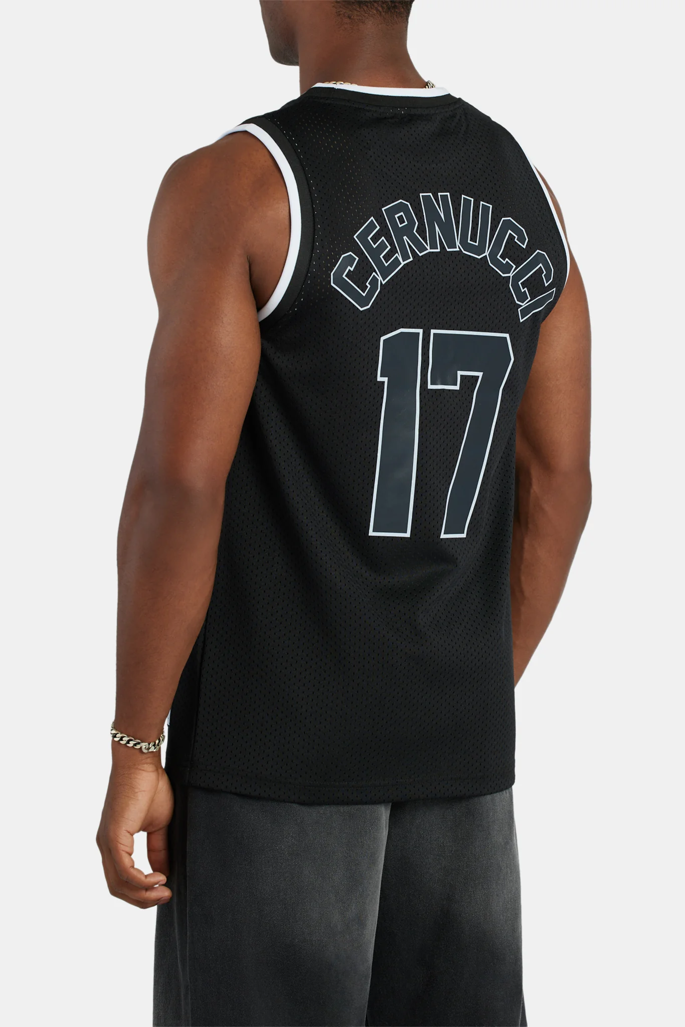 Cernucci Mesh Basketball Vest - Black - Image 3