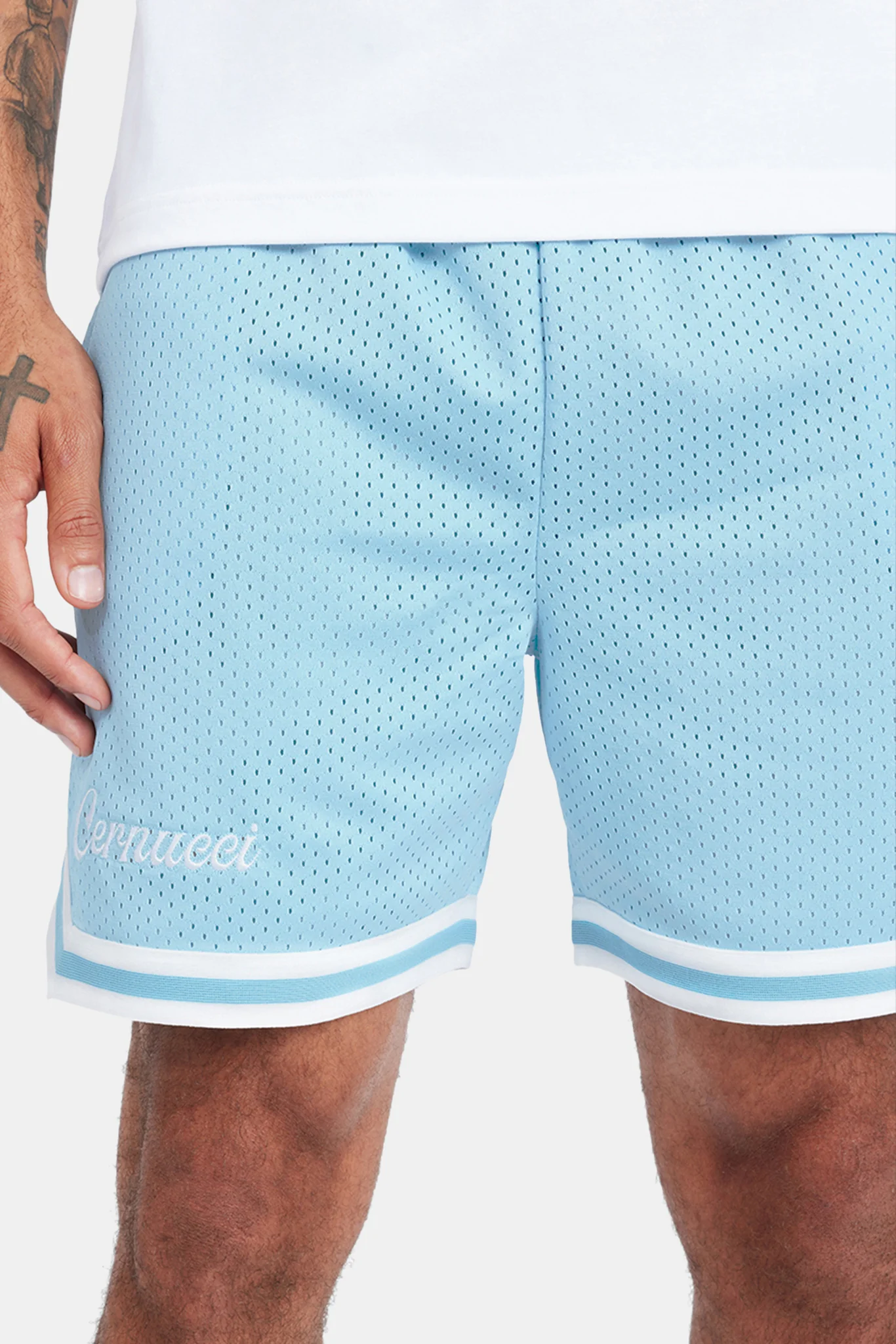 Cernucci Mesh Short - Blue - Image 4