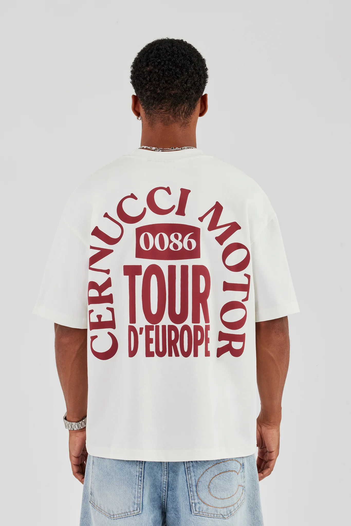 Cernucci Moto Tour T-Shirt - Off White - Image 3