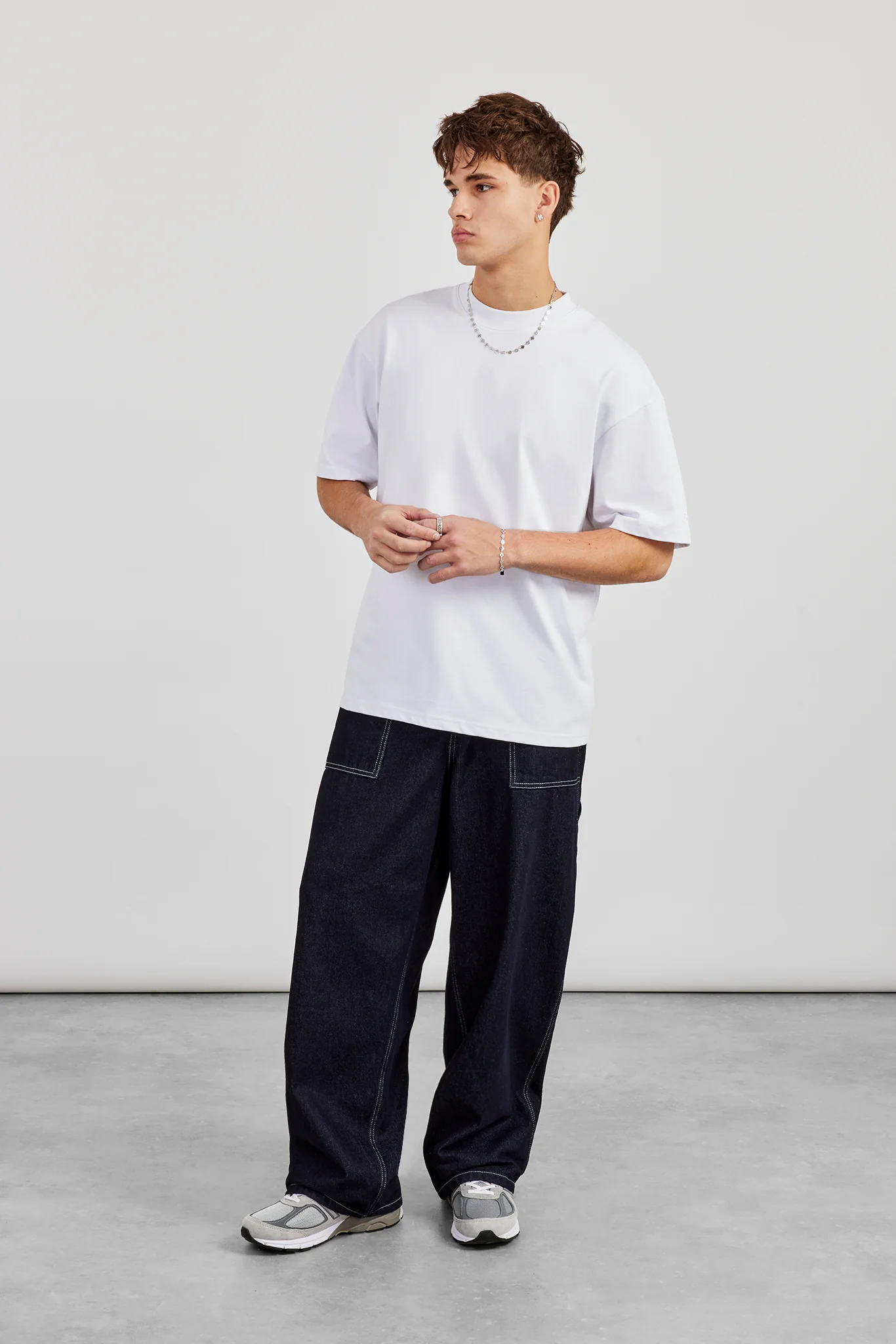 Cernucci Oversized T-Shirt - White - Image 2
