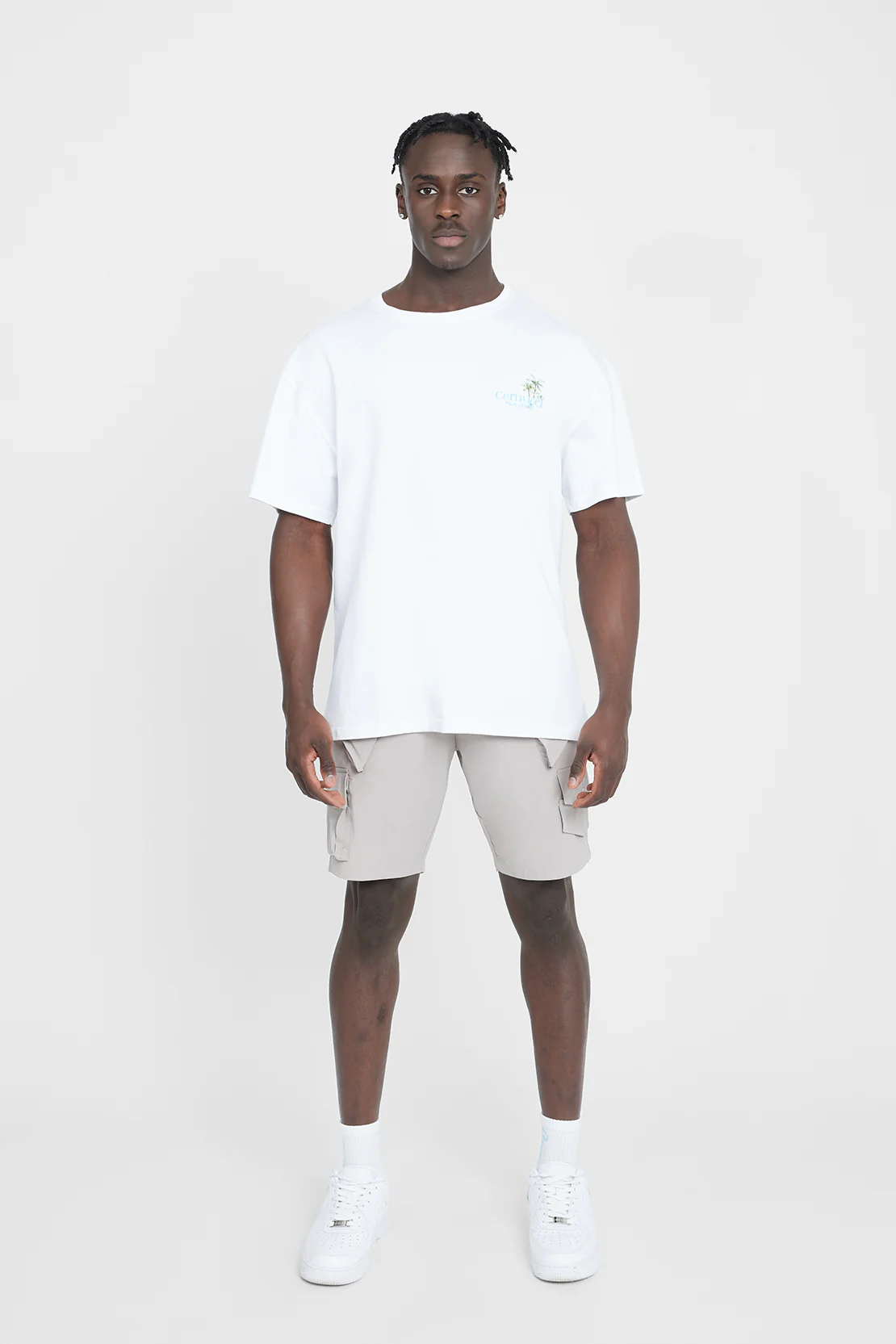 Cernucci Palm House Graphic T-Shirt - White - Image 5