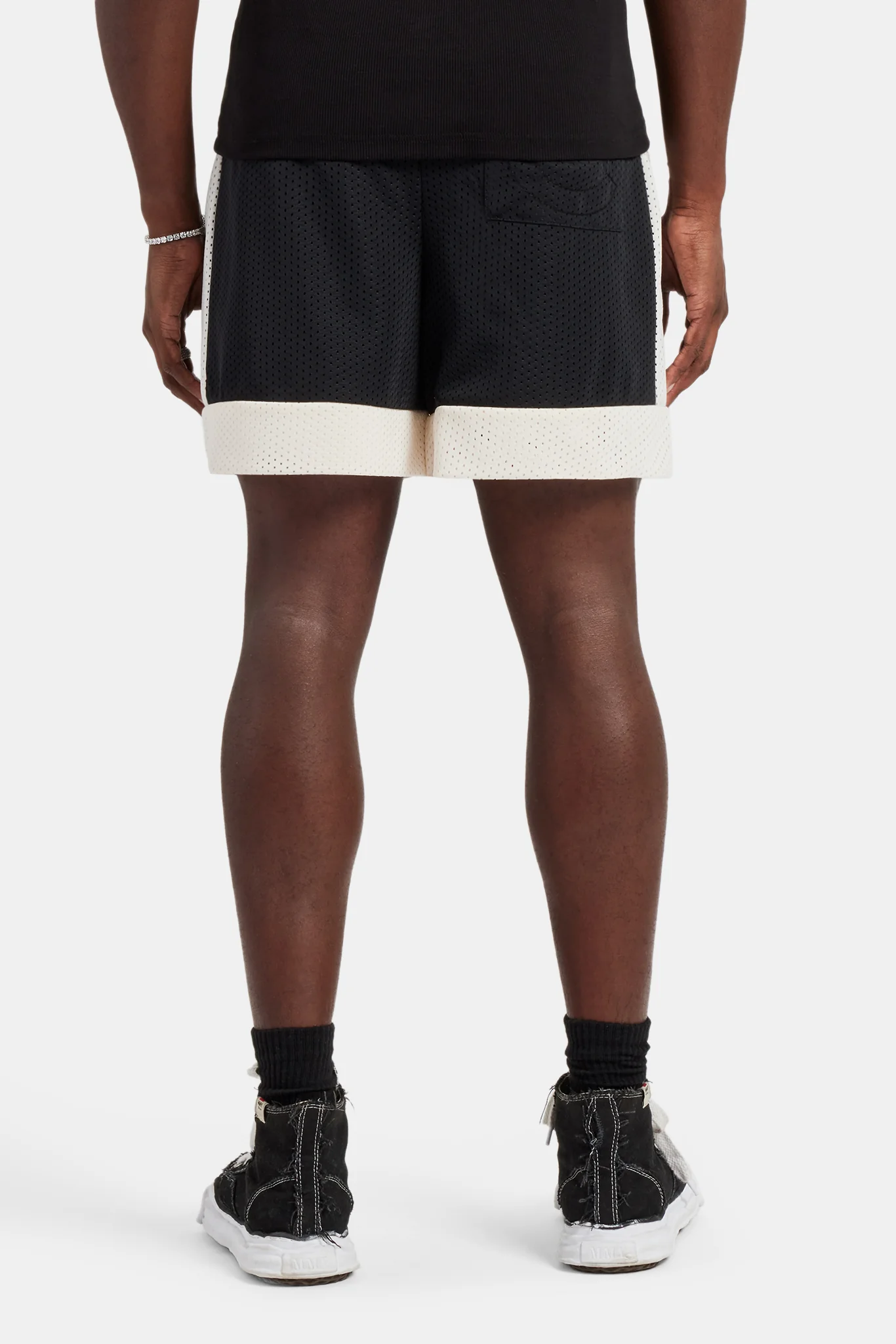 Cernucci Panel Mesh Short - Black - Image 4