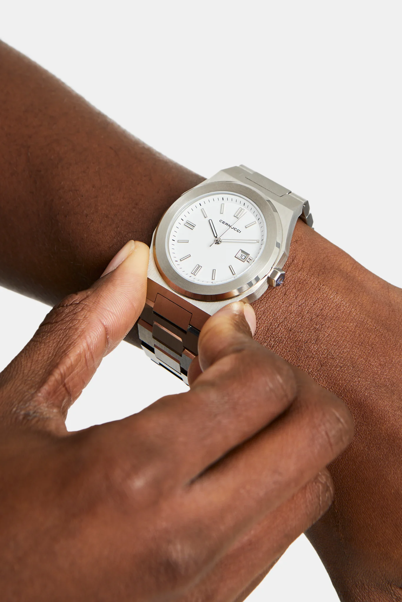 Cernucci Polished Watch - White - Image 4