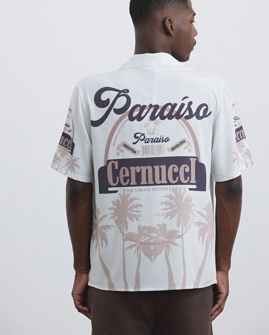 Cernucci Printed Shirt - Ecru - Image 3