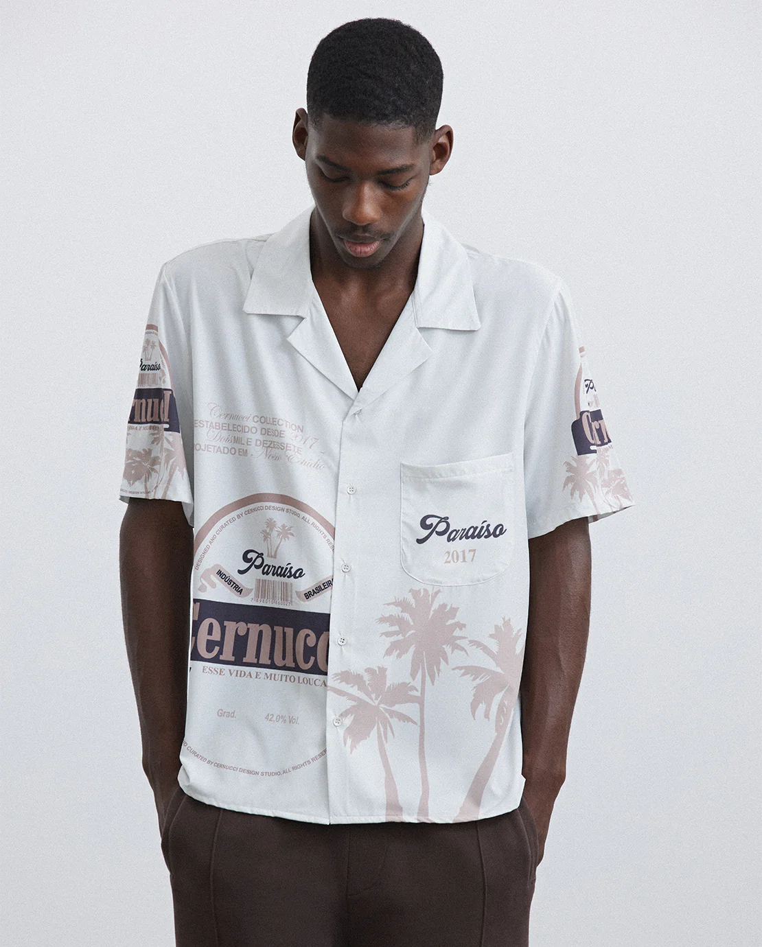Cernucci Printed Shirt - Ecru - Image 4