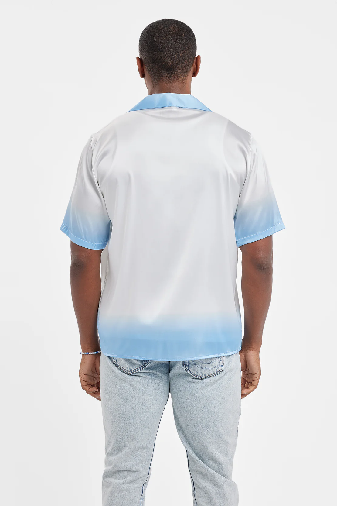 Cernucci Satin Ombre Shirt - Ecru - Image 4
