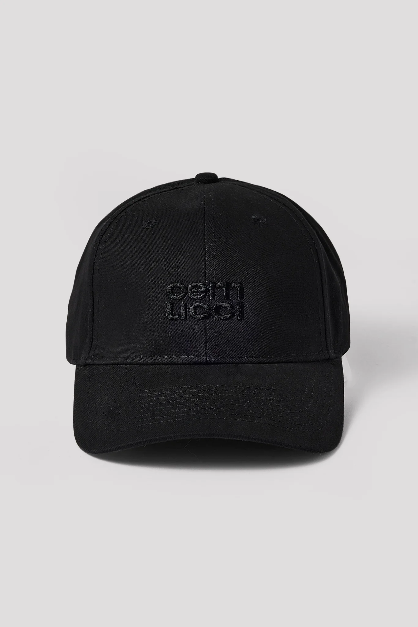 Cernucci Stacked Logo Cap - Black - Image 3
