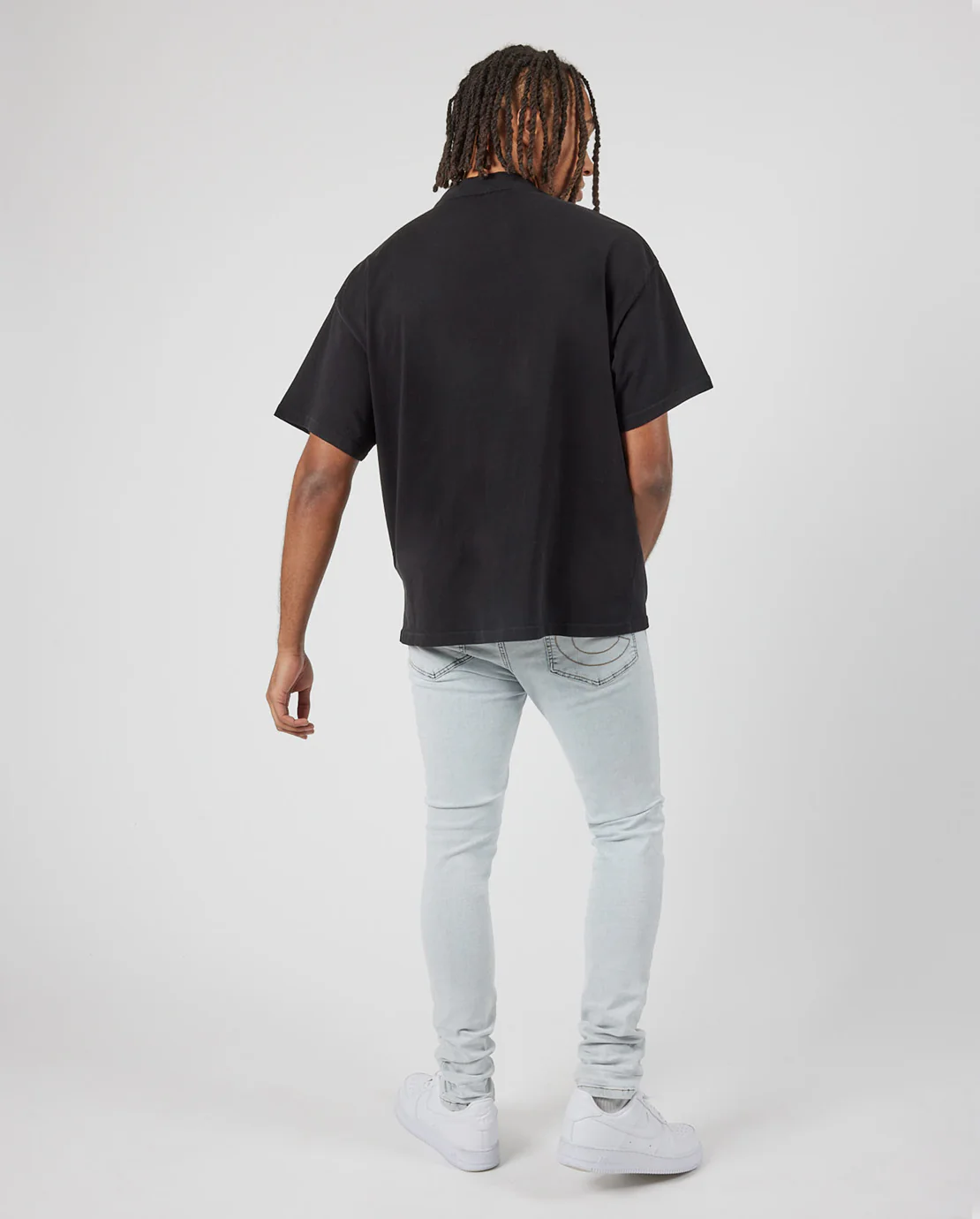 Skinny Ripped Jeans - Ice Blue - Image 2