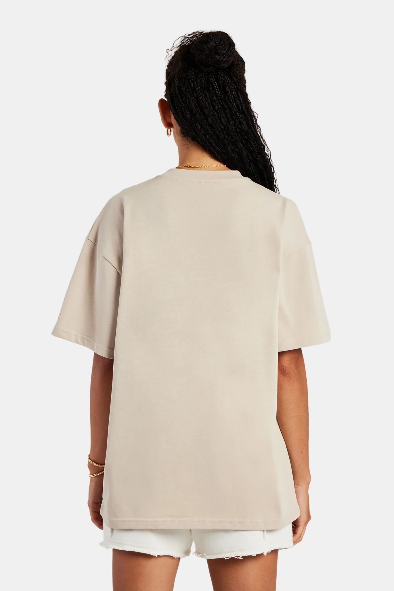 Cernucci Tonal Oversized T-Shirt - Stone - Image 4