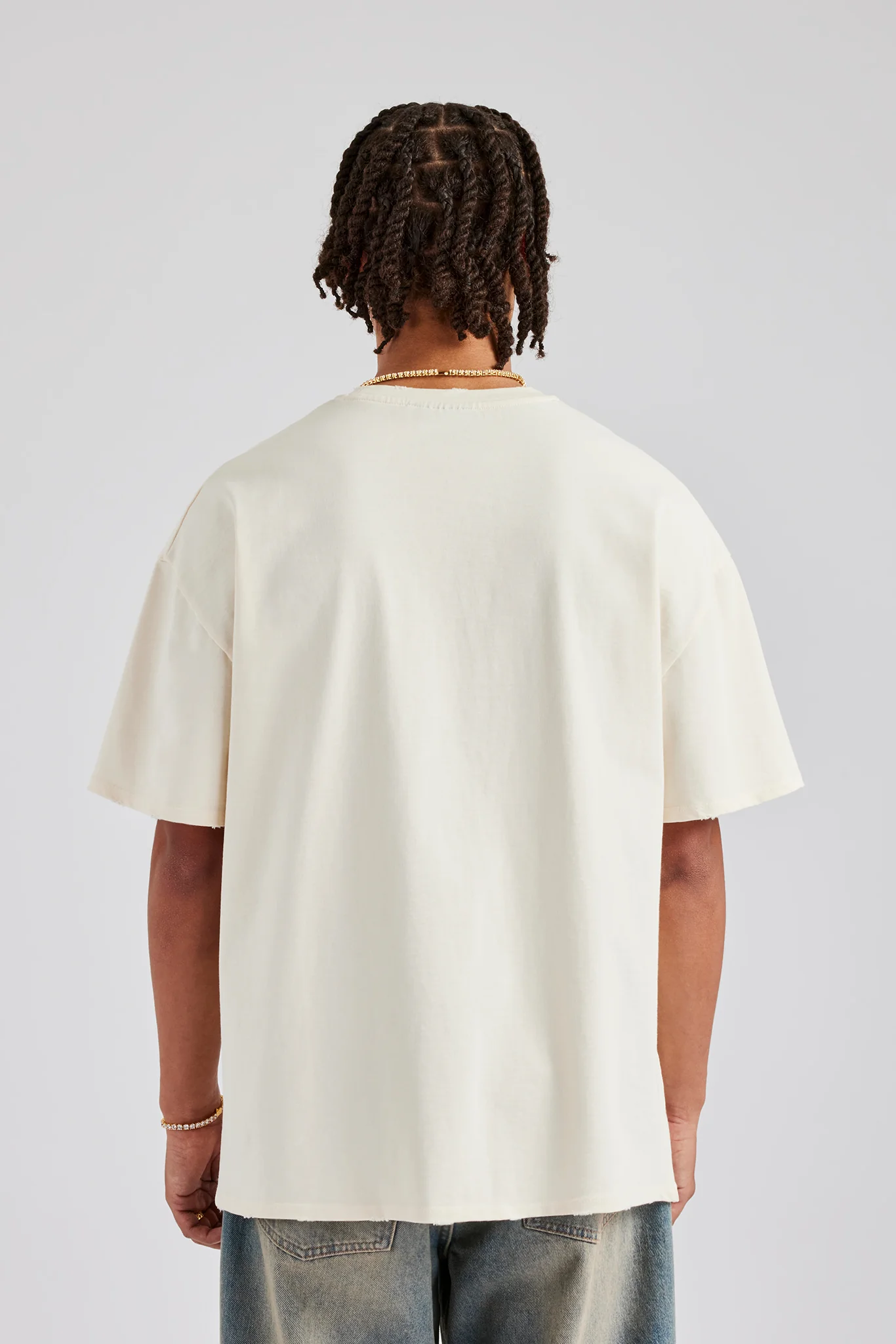 Cherub 925 Applique Graphic T-Shirt - Off White - Image 3