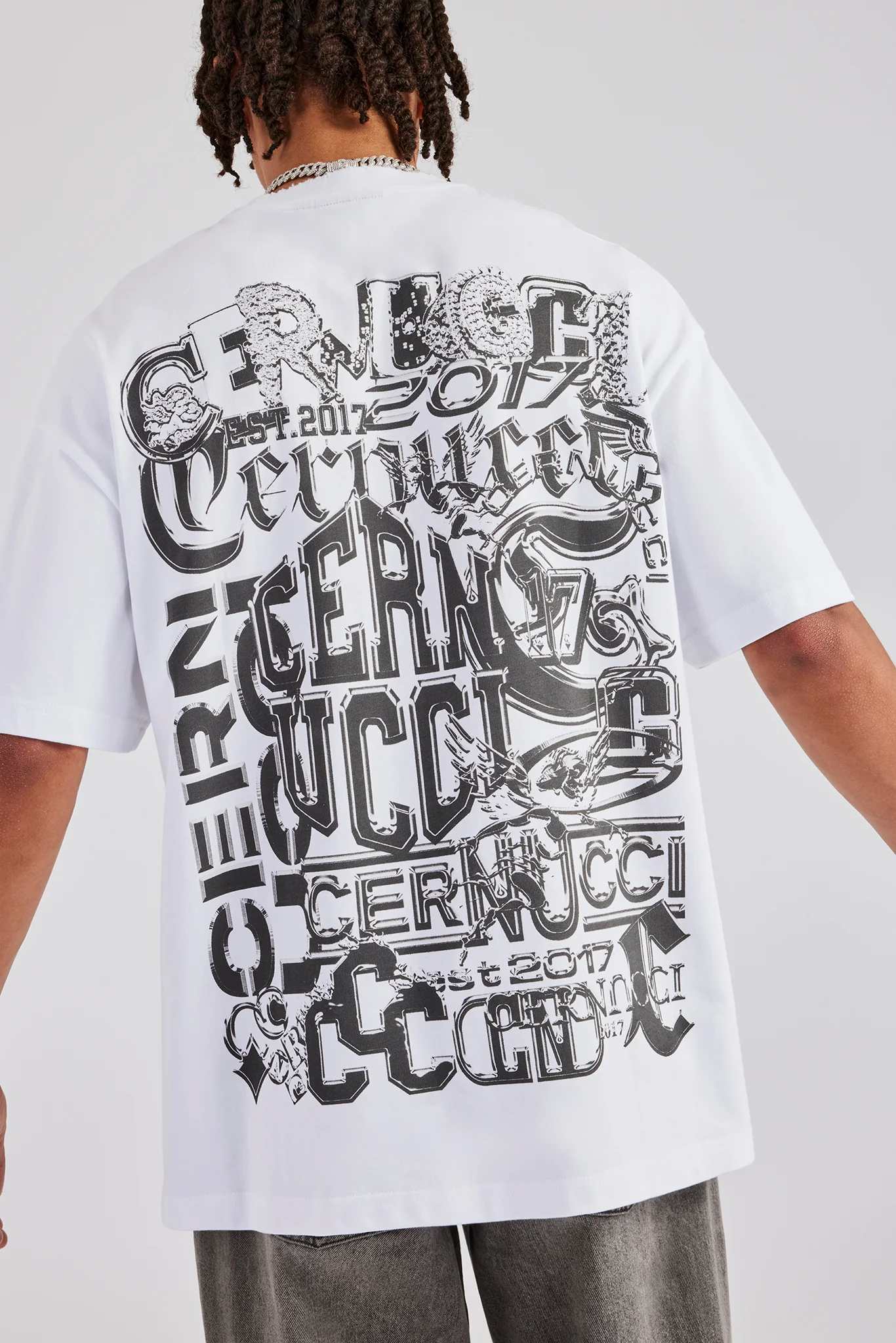 Chrome Back Graphic Oversized T-Shirt - Image 4