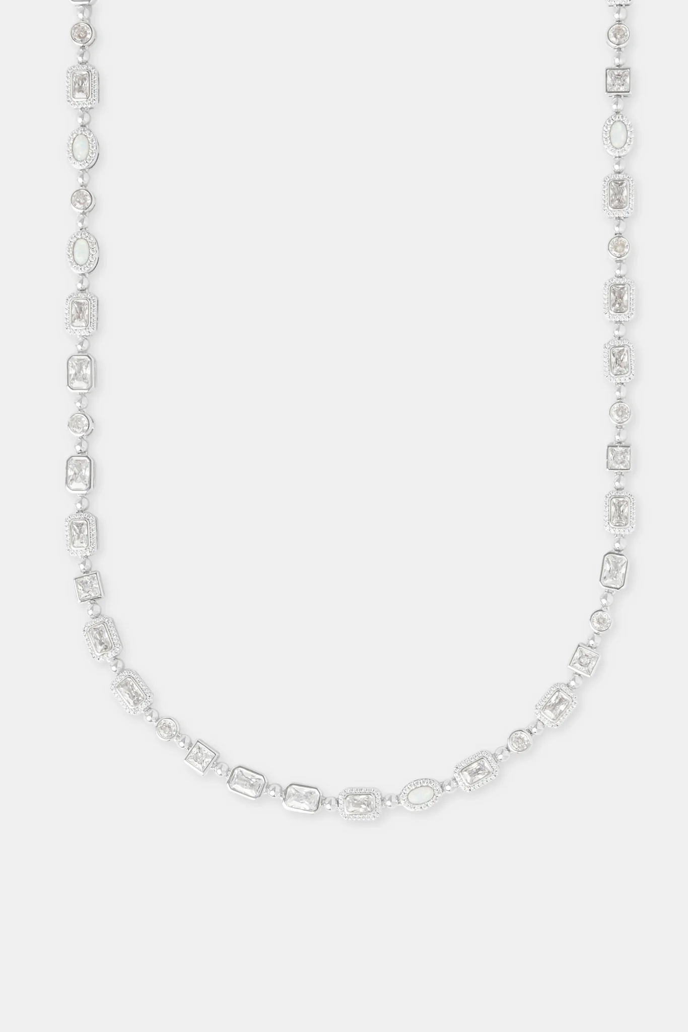 Clear Micro Multi Gemstone & Opal Chain - 6mm - Image 2