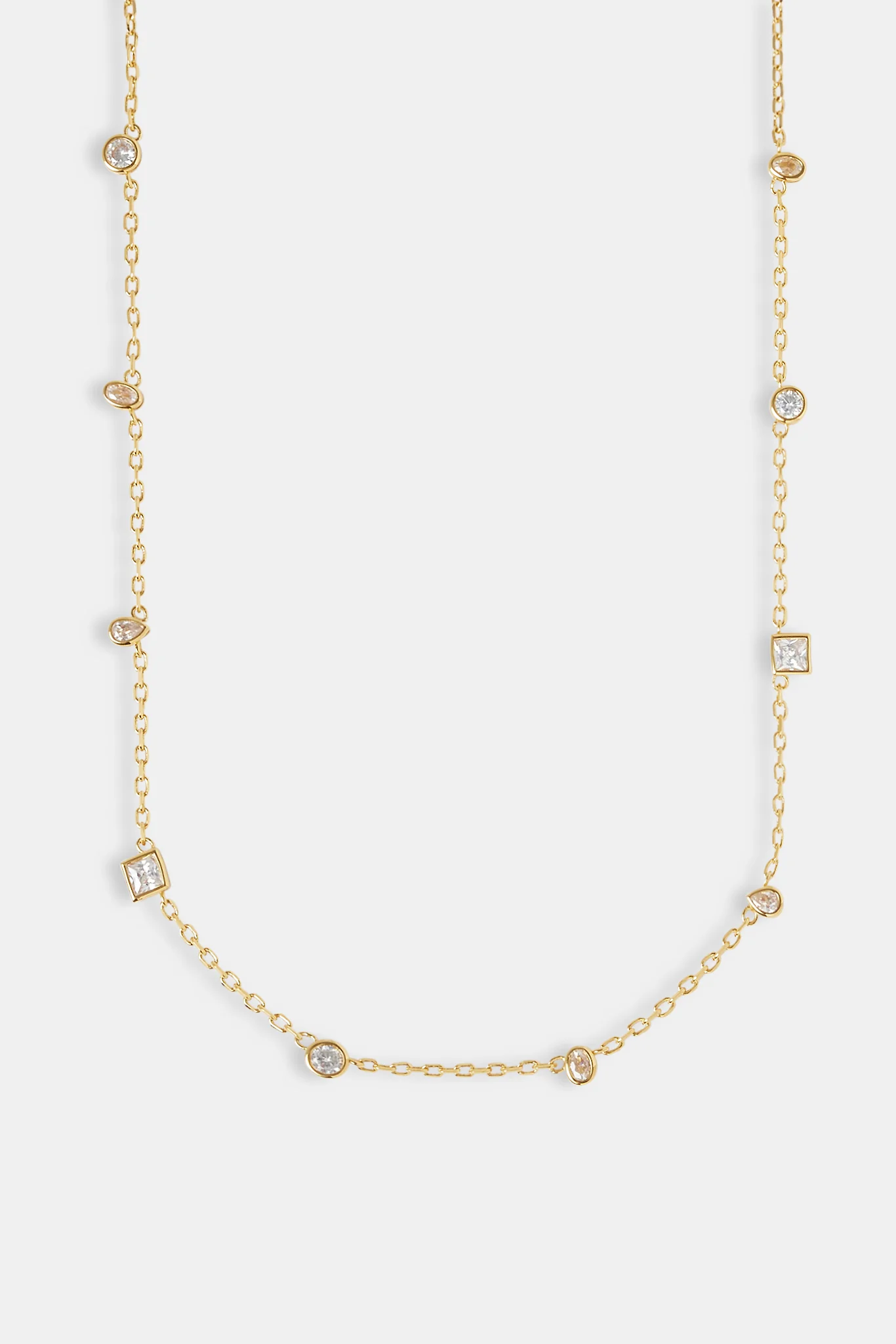 Clear Multi Stone Chain - 6mm - Image 2