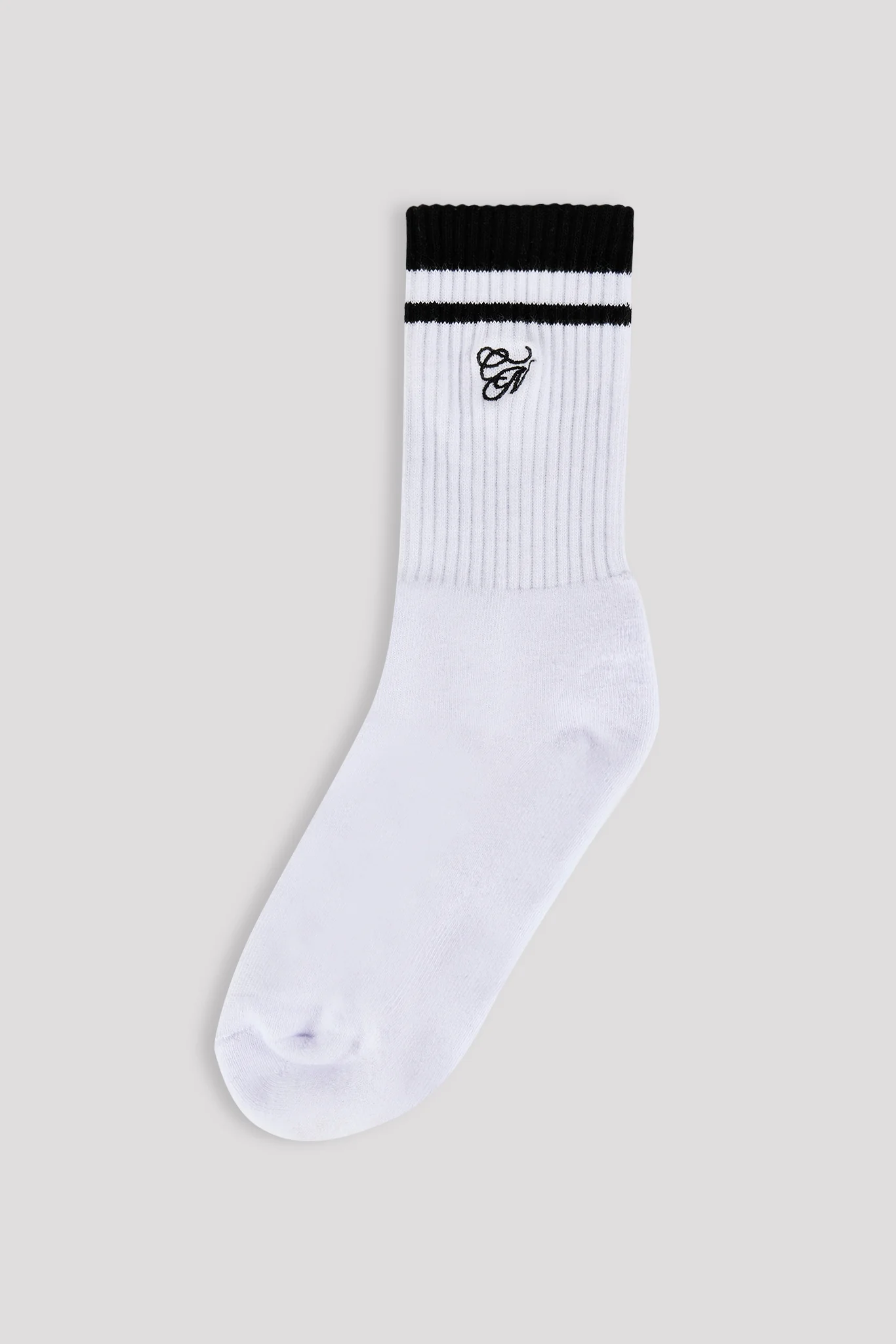 CN Embroidered Sock - White - Image 2