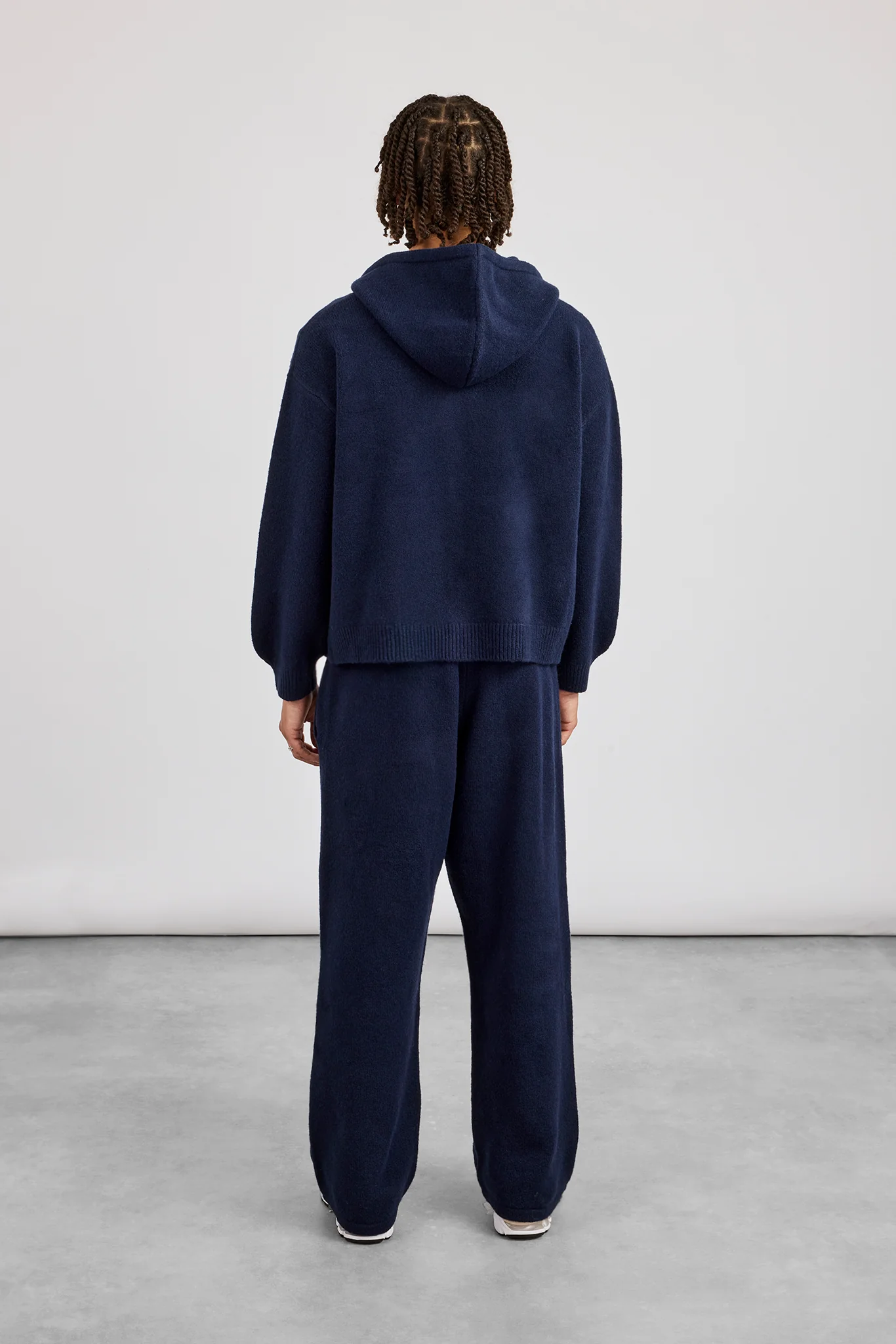CN Knitted Zip Through Hoodie & Baggy Jogger - Navy - Image 4