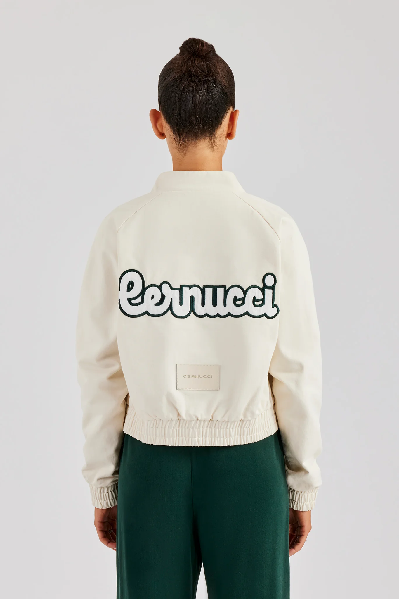 CN Twill Bomber Jacket - Off White - Image 5