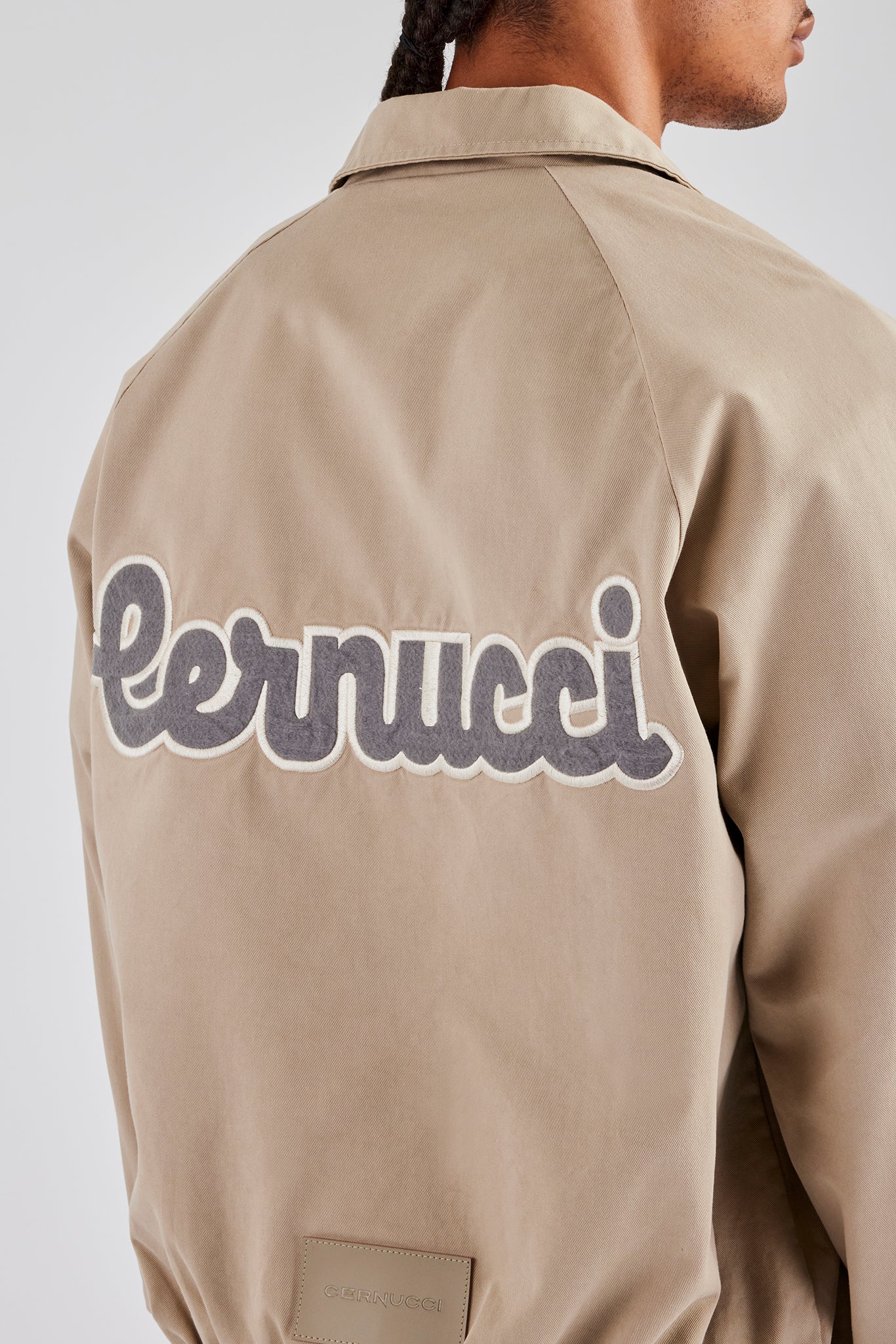 CN Twill Harrington Jacket - Beige - Image 2