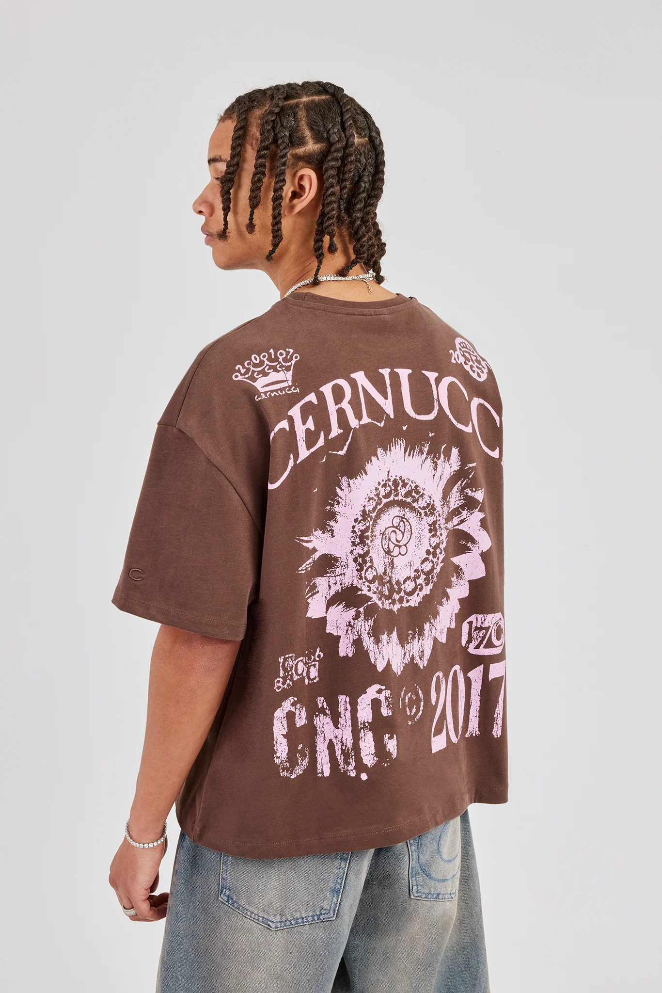 CNC 17 Boxy T-Shirt - Chocolate - Image 4