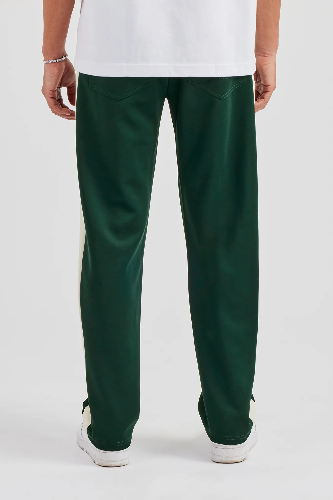 Contrast Panel Track Pant - Forest - Image 4