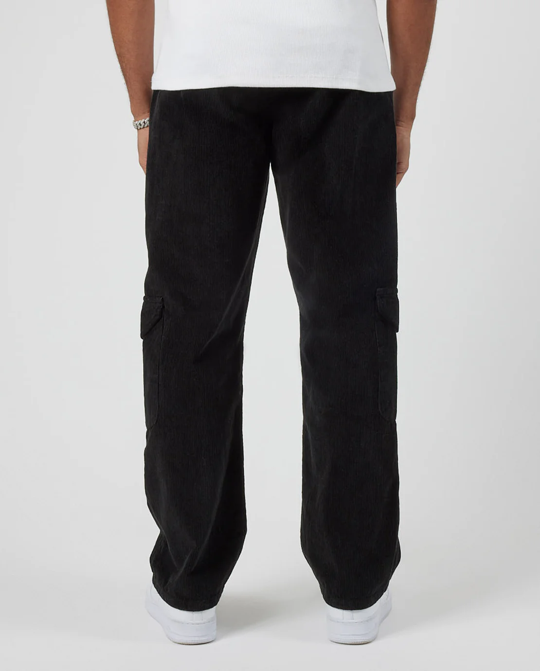 Cord Cargo Trouser - Black - Image 3