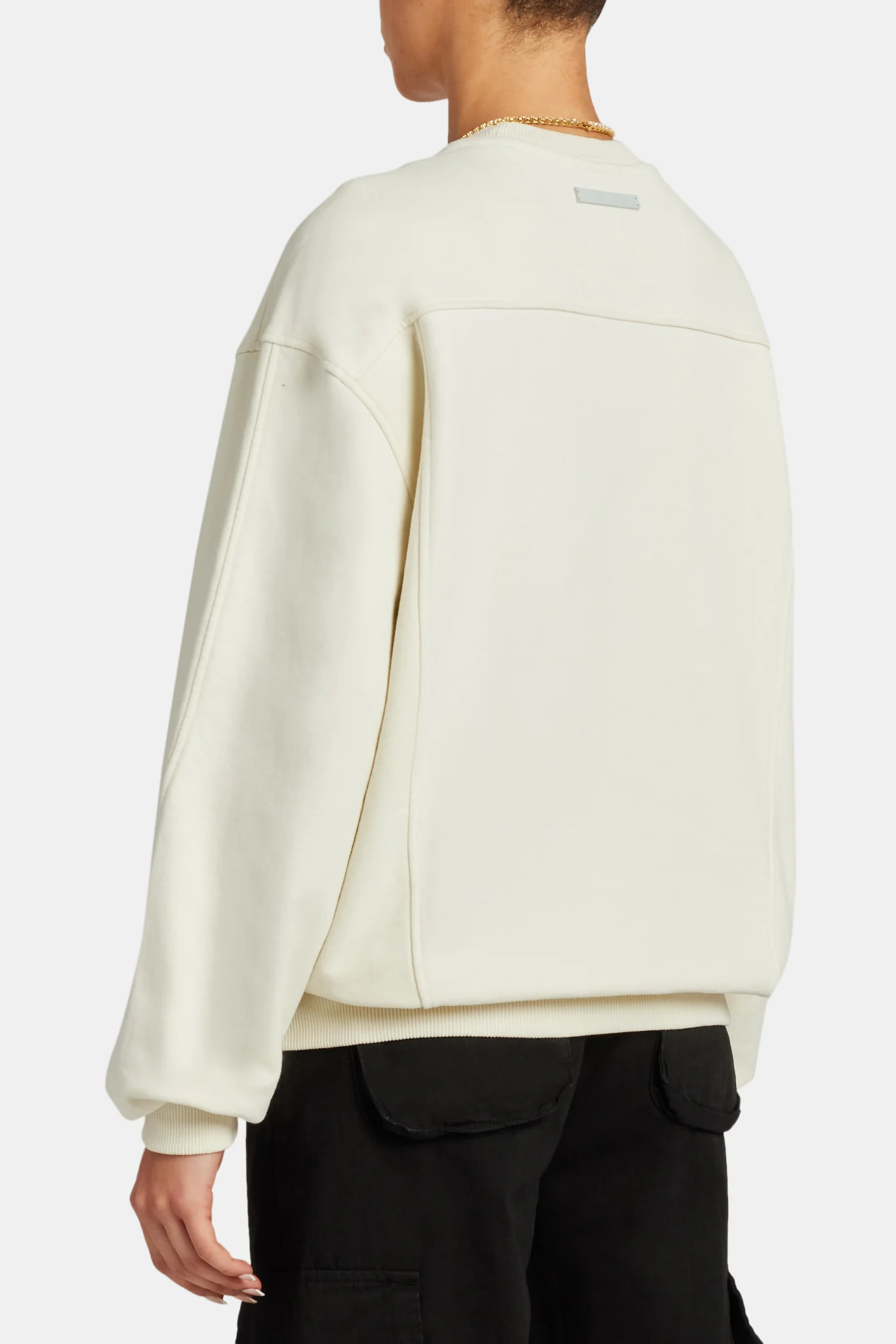 Crnc Applique Varsity Sweatshirt - Ecru - Image 4