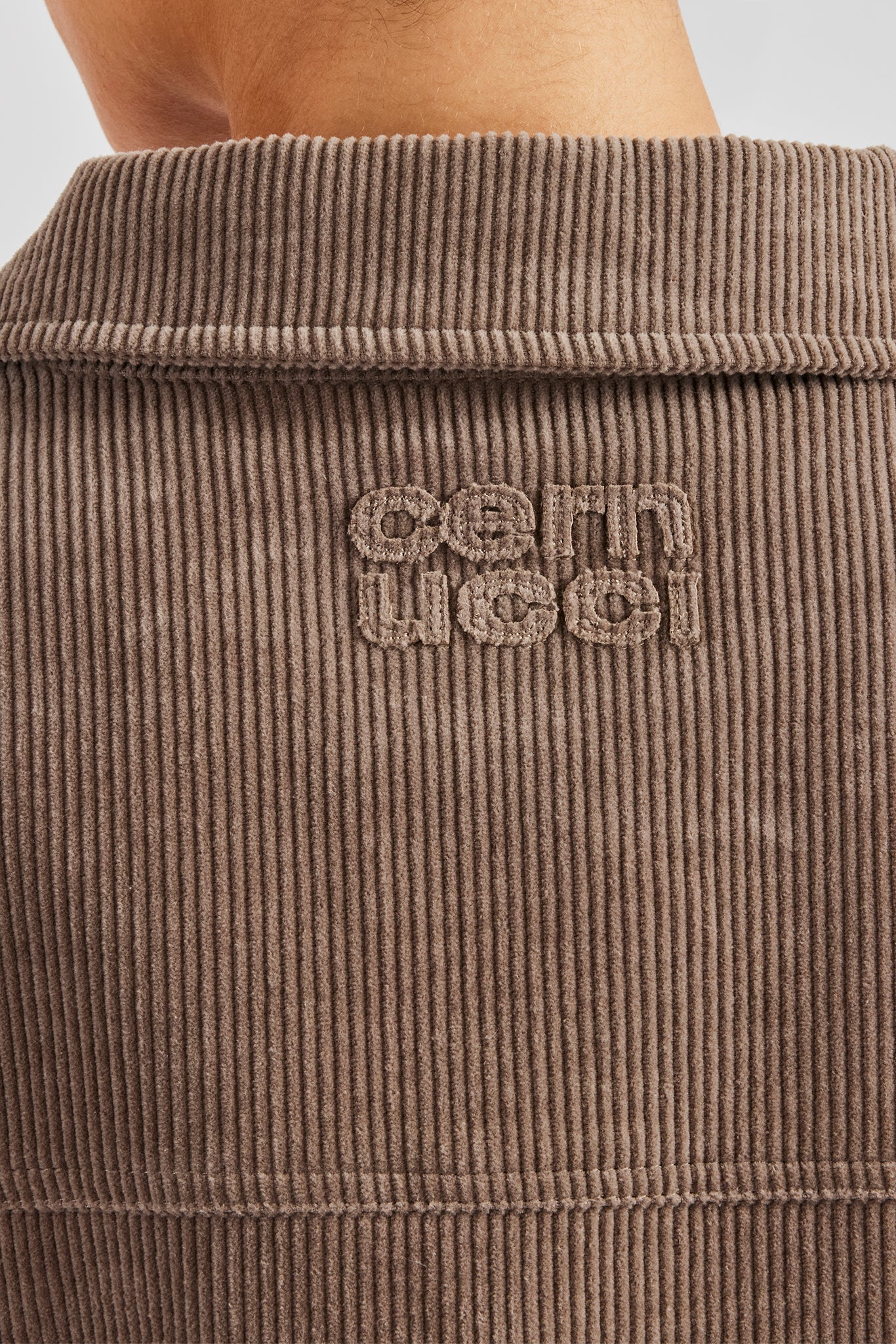 Cropped Cord Jacket & Trouser - Taupe - Image 6