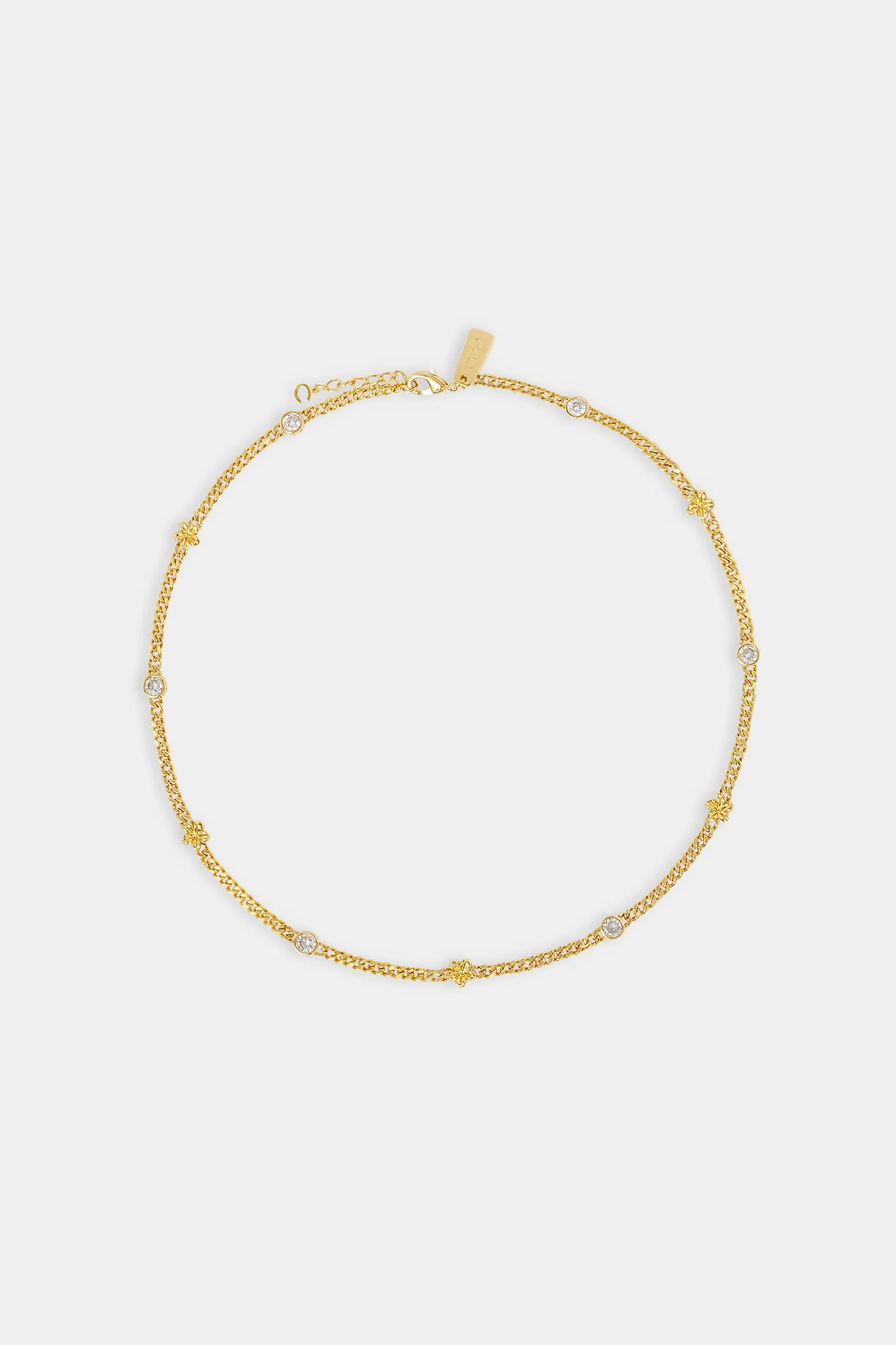 Cuban Flower and Cz Chain - 6mm - Image 4