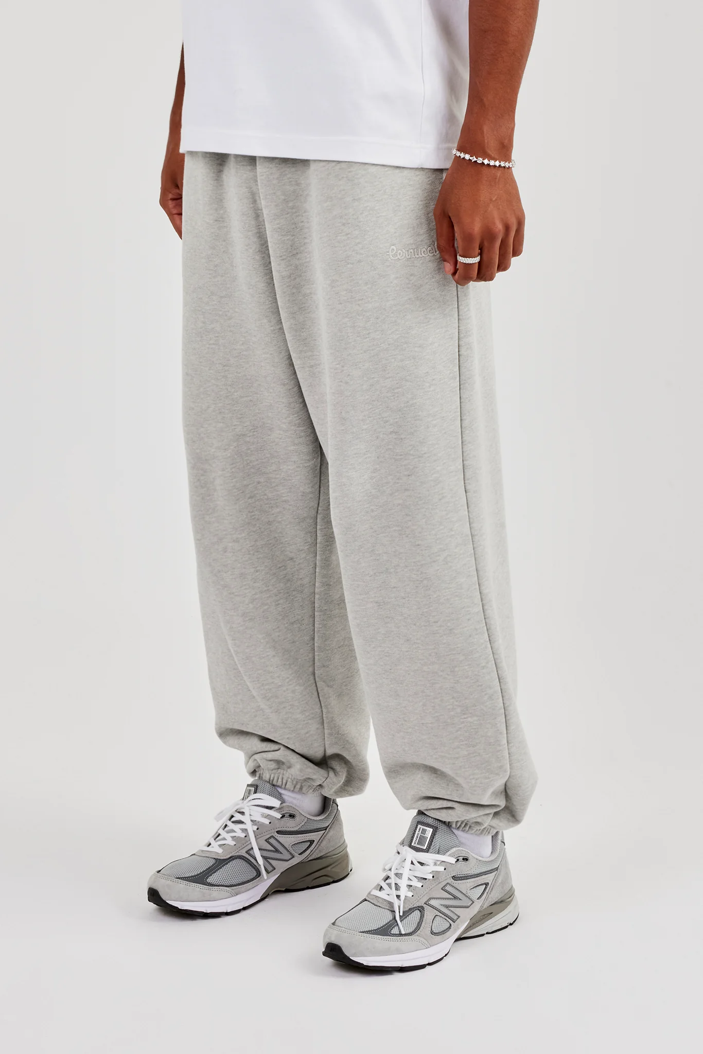 Cuffed Jogger - Grey Marl - Image 3