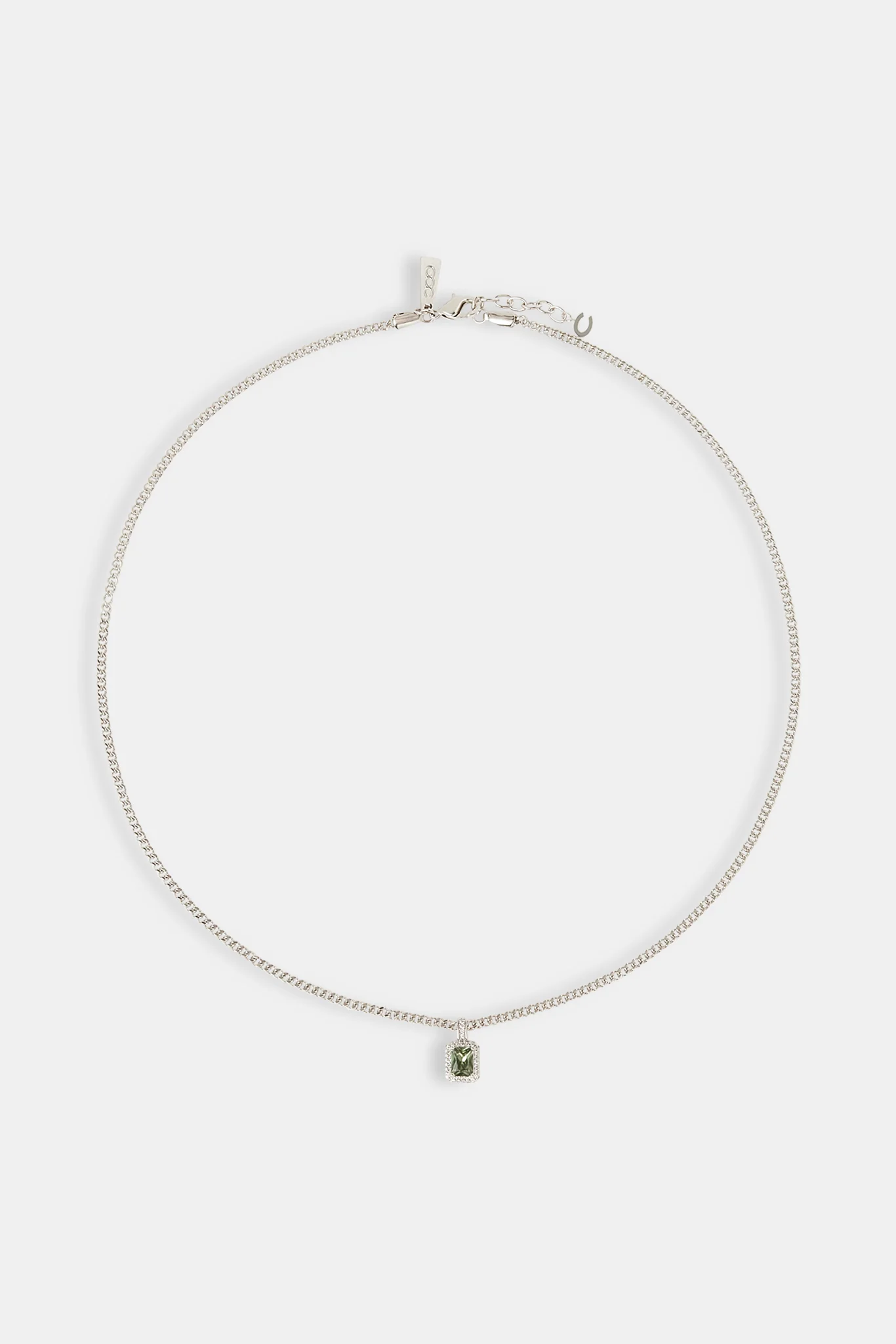 Dark Green Gemstone Necklace - 10mm - Image 4