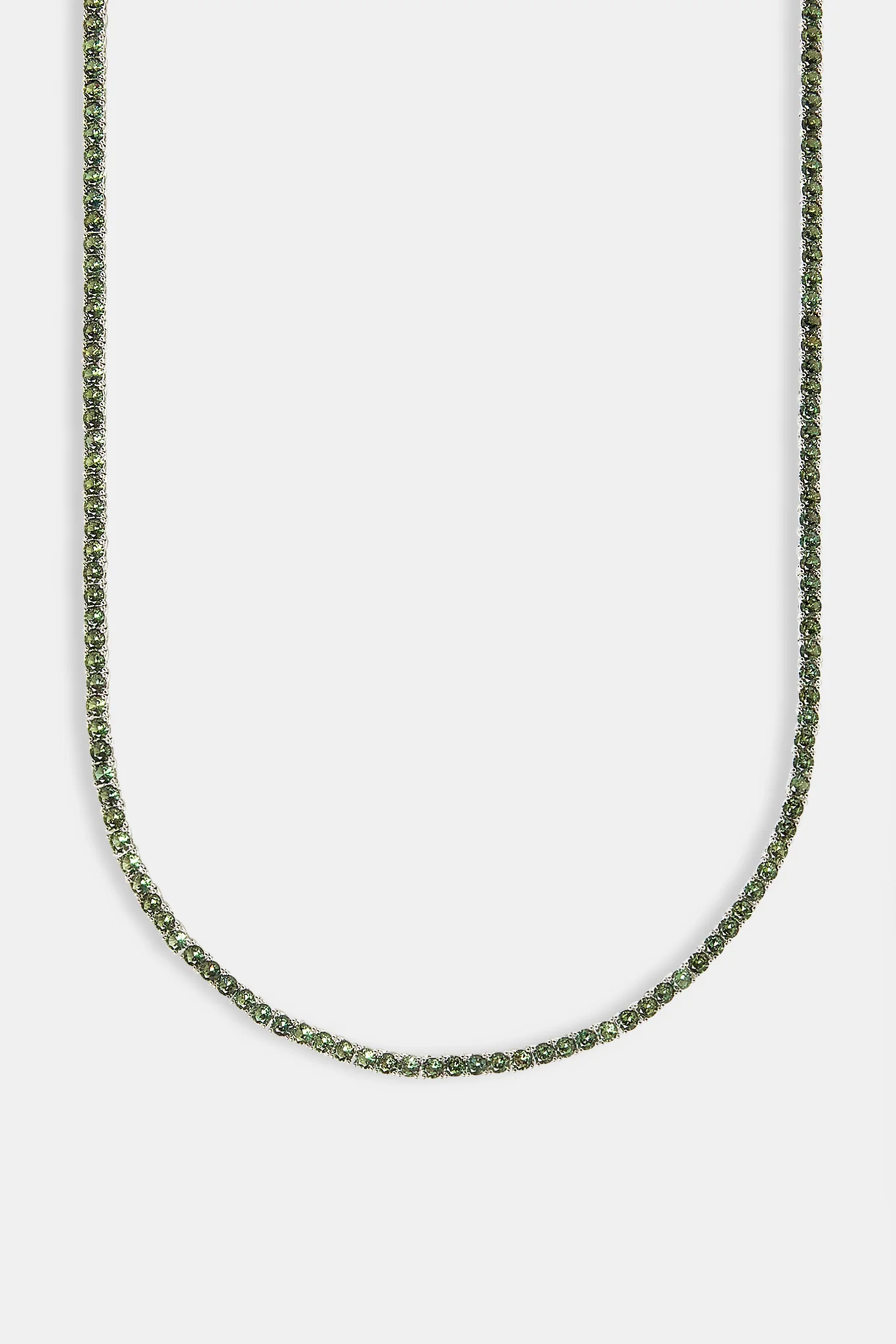 Dark Green Tennis Chain - 3mm - Image 2