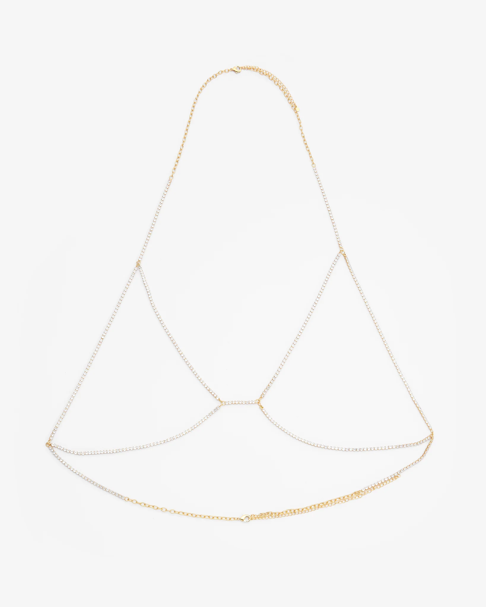Diamante Body Chain - Gold