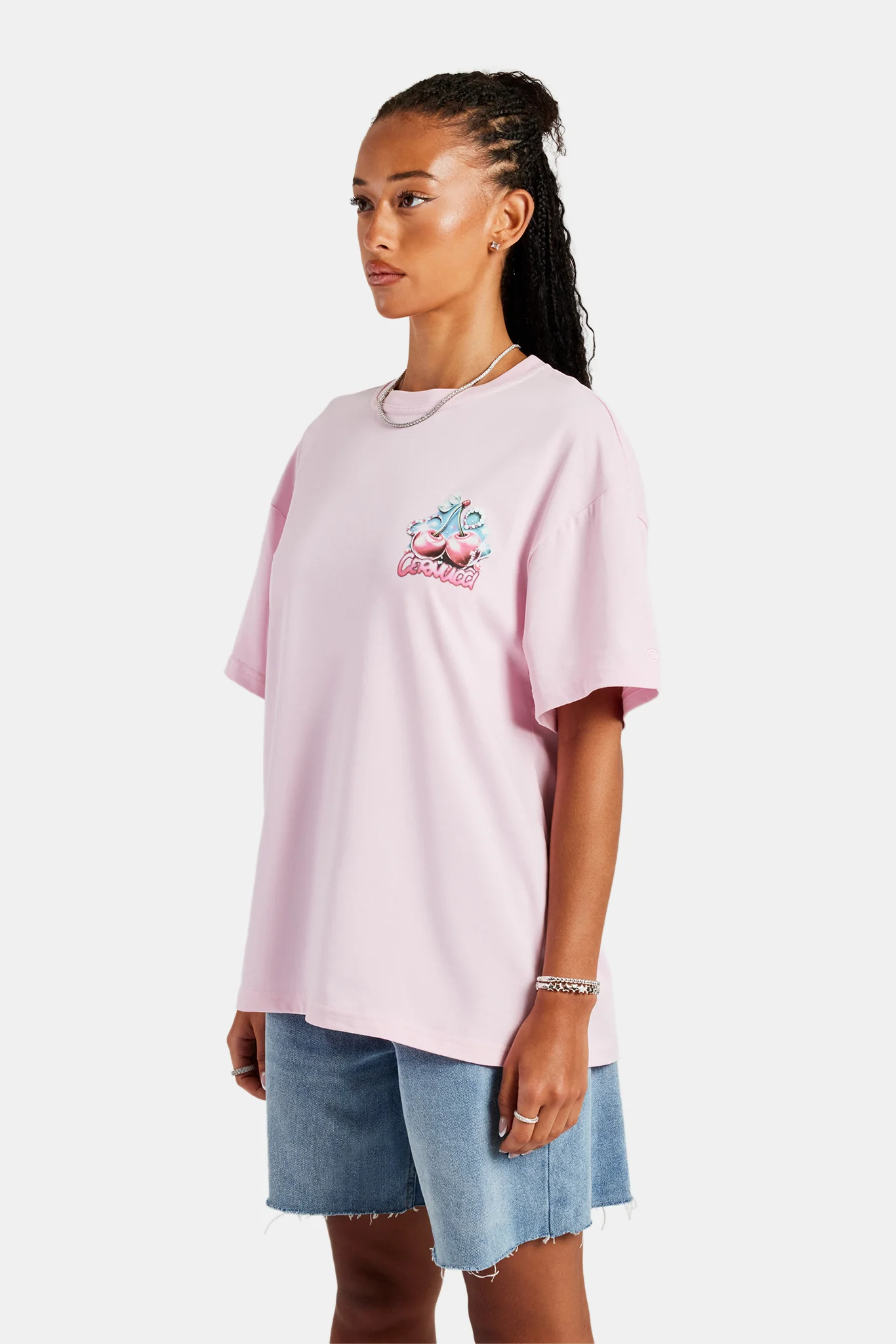 Diamond Cherry Oversized T-Shirt - Image 2