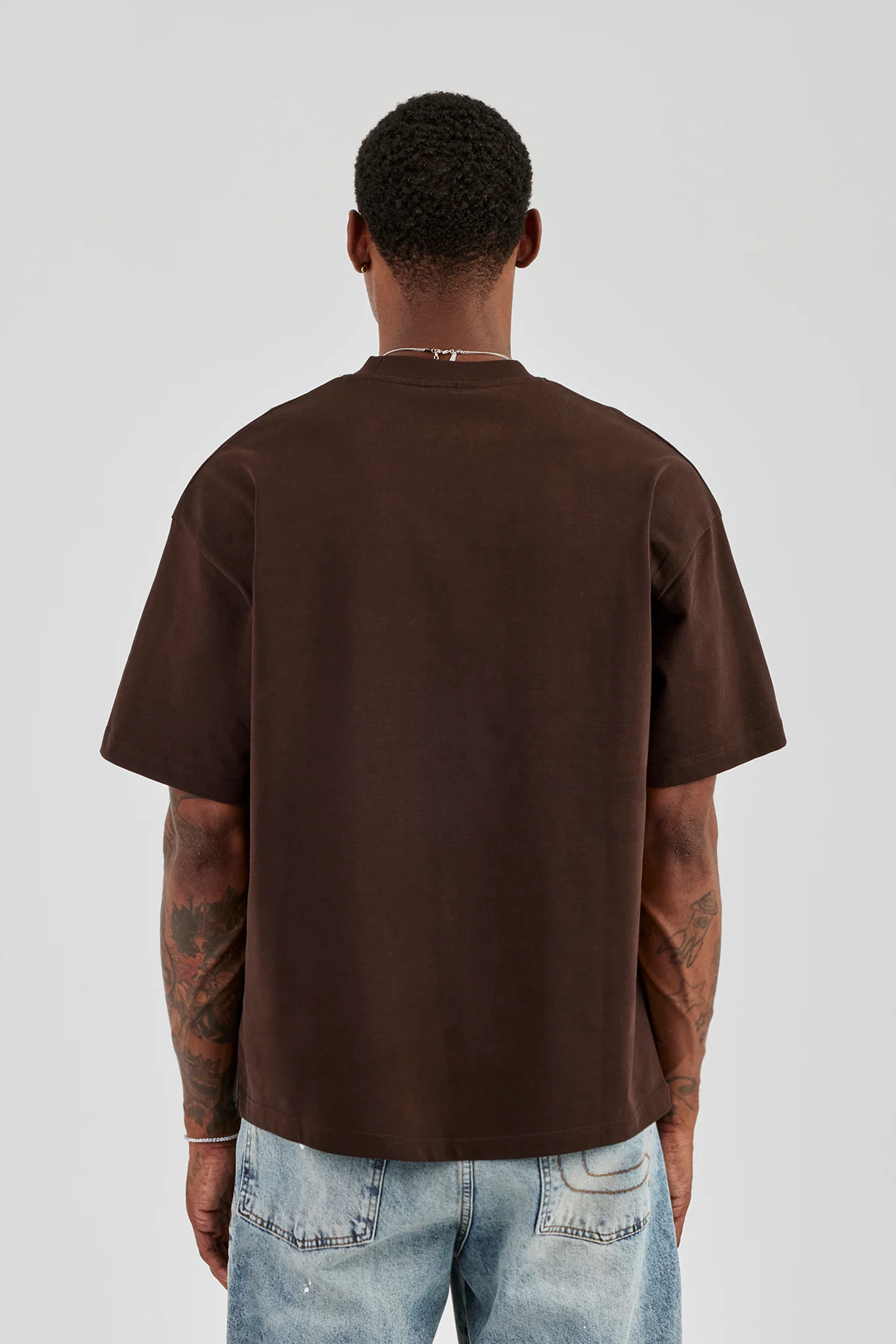 Diamonds In Paradise Oversized T-Shirt - Chocolate - Image 4