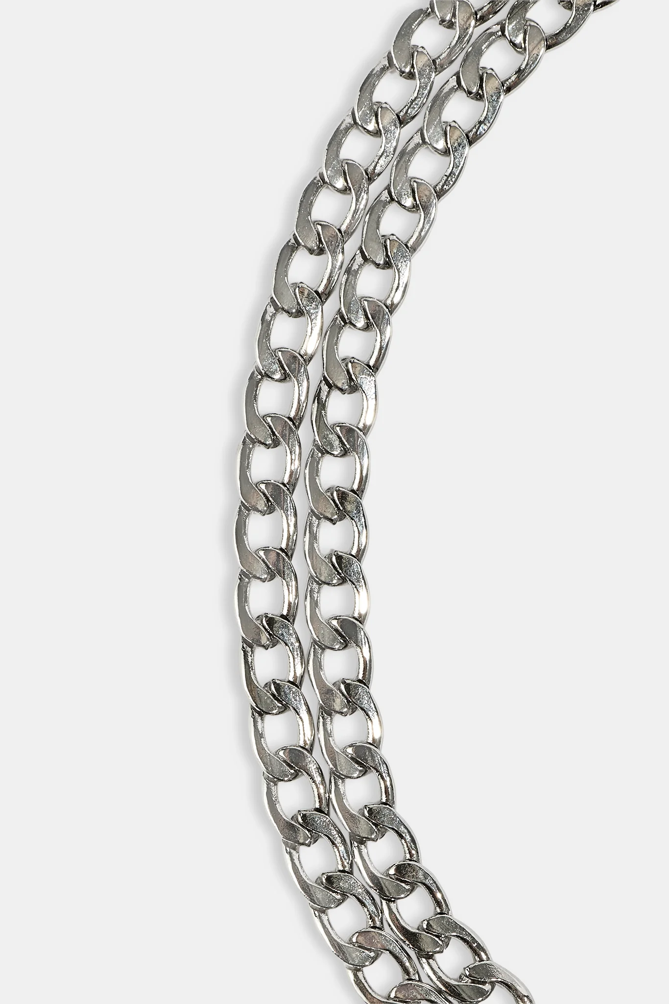 Double Curb Bracelet - 6mm - White - Image 3