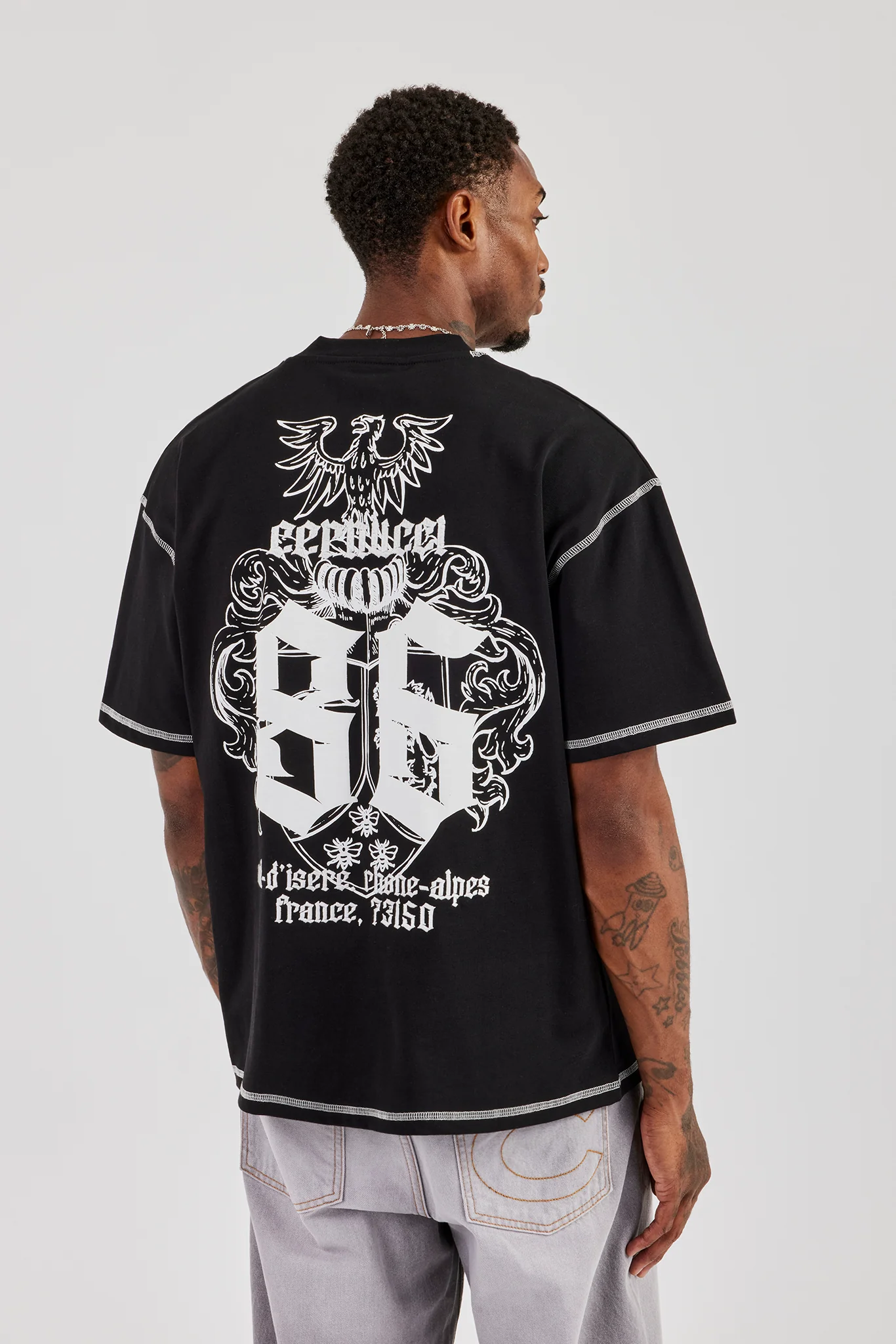 Eagle 86 Oversized T-Shirt - Black