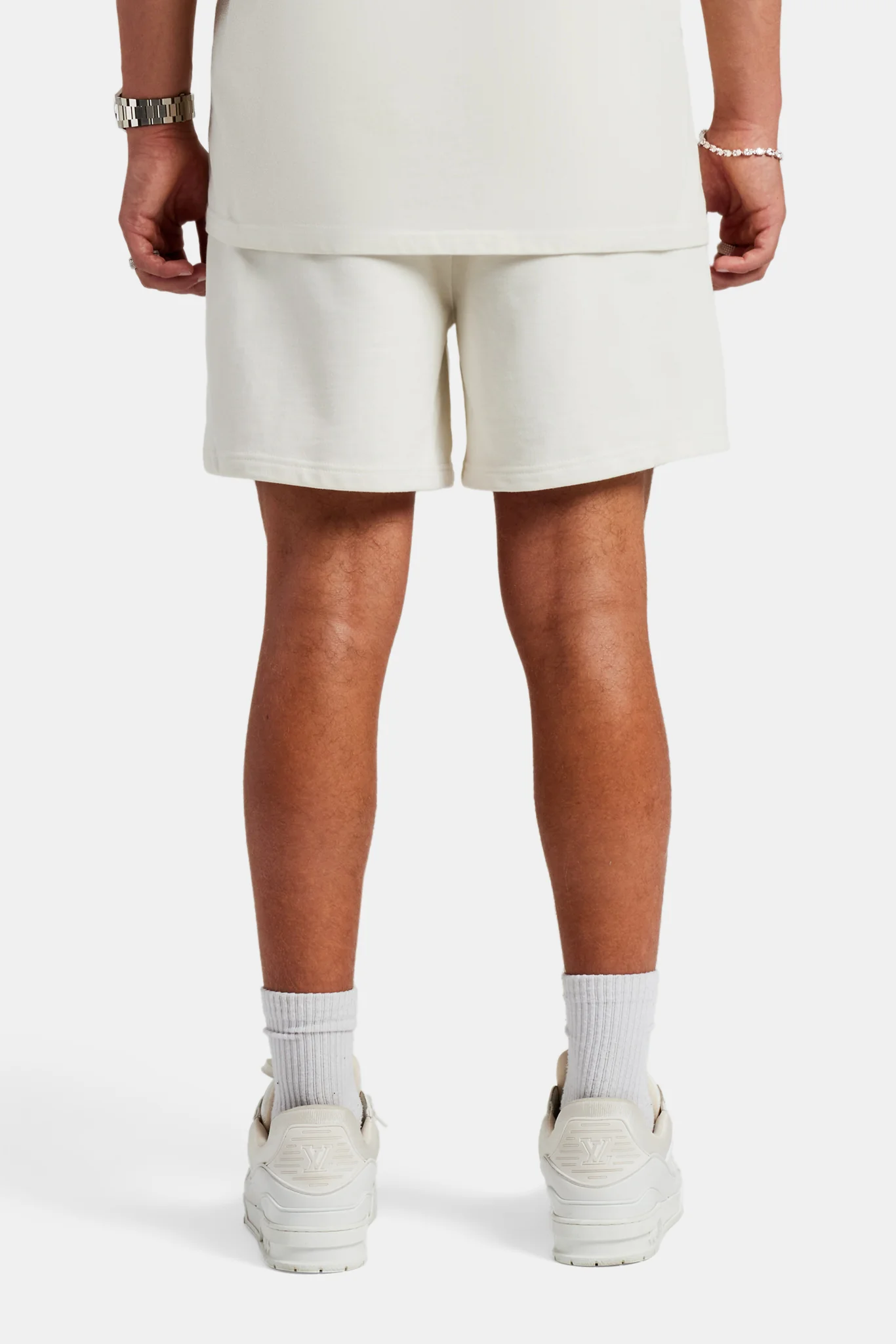 Embellished C Relaxed Short - Off White - Image 3