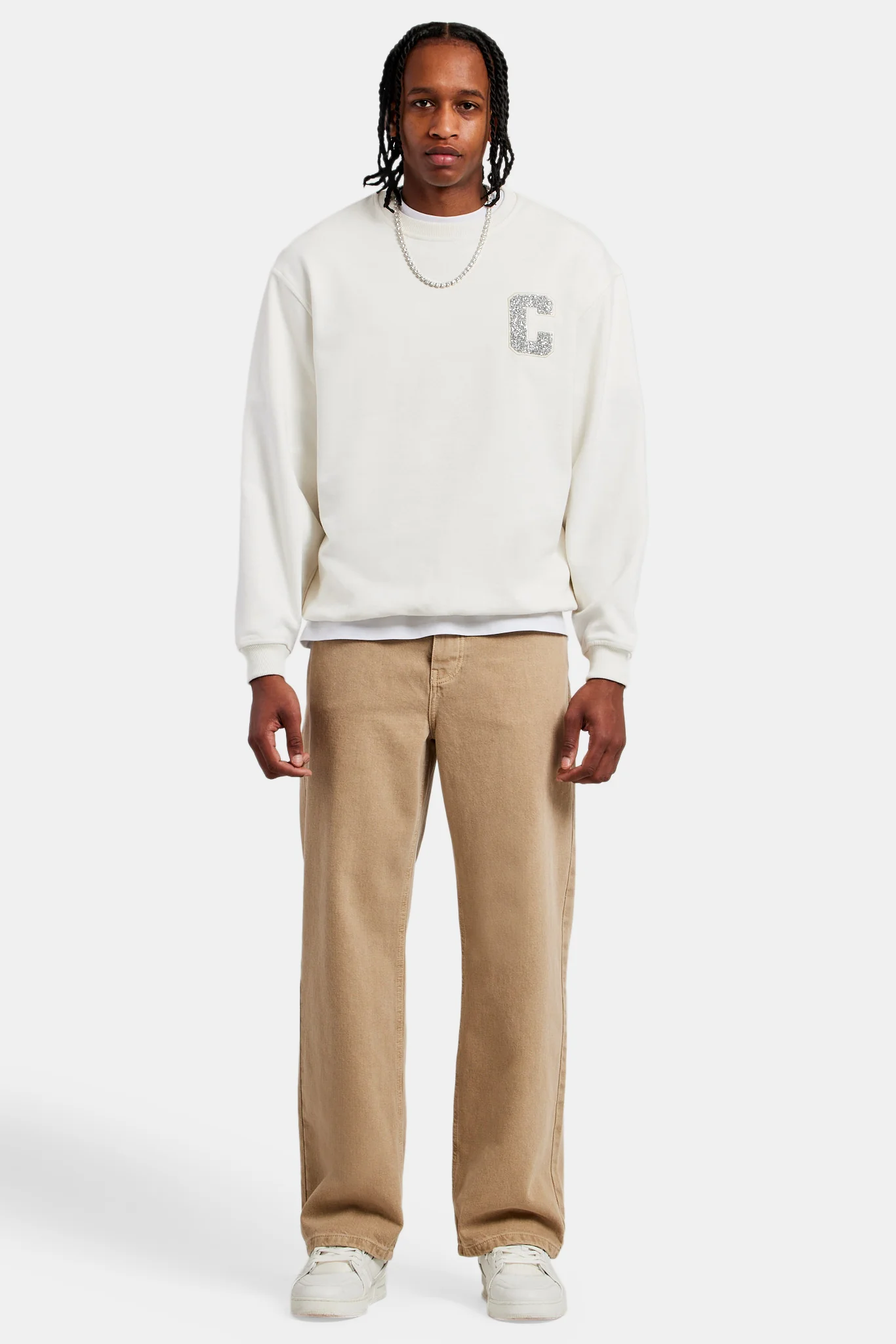 Embellished C Sweatshirt - Off White - Image 2