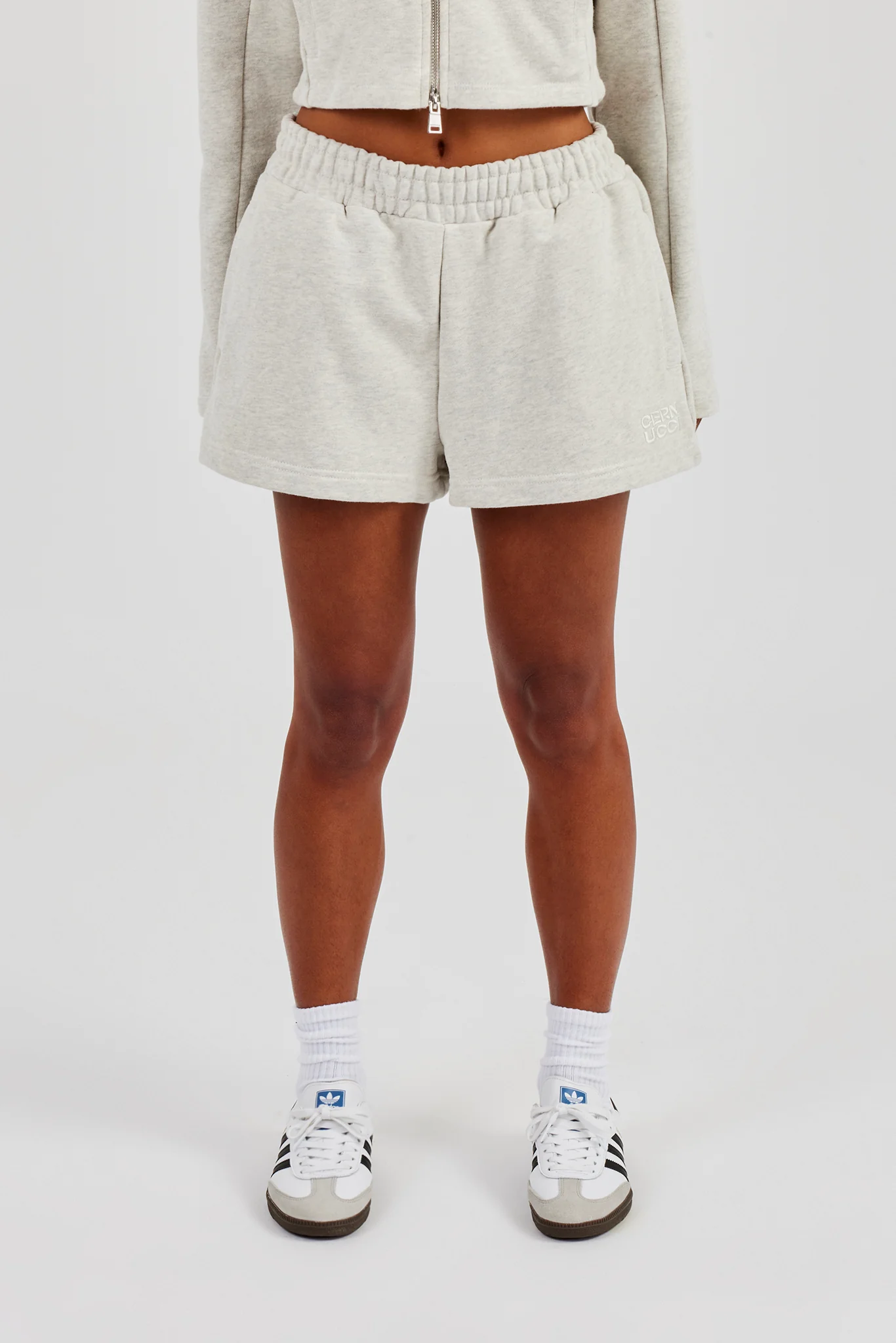 Embroidered Short - Ash Grey - Image 2