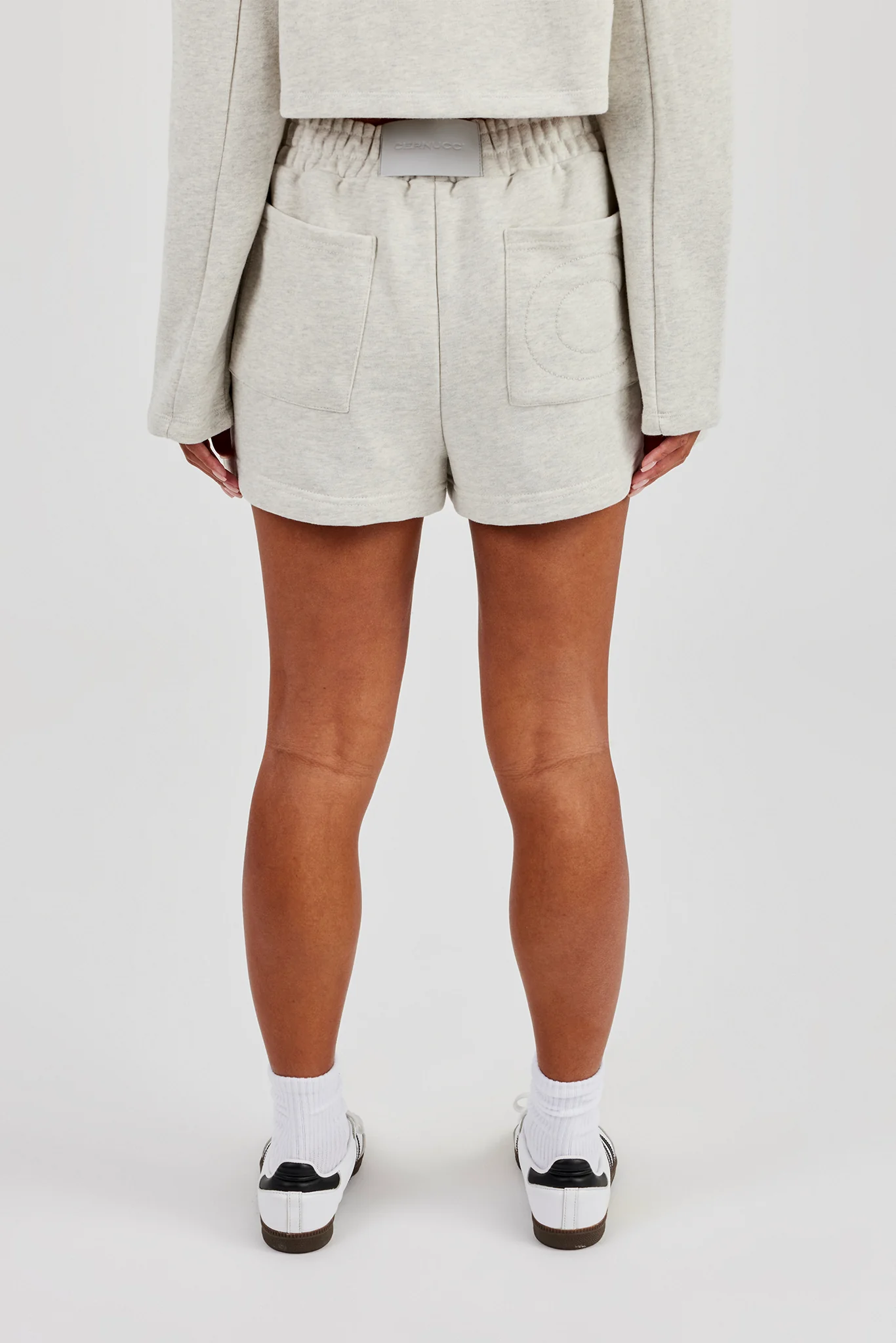 Embroidered Short - Ash Grey - Image 4