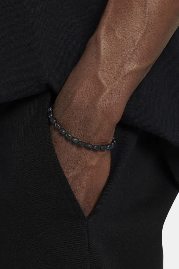 Freshwater Baroque Oil-Slick Pearl Bracelet  7"+2 - Image 2