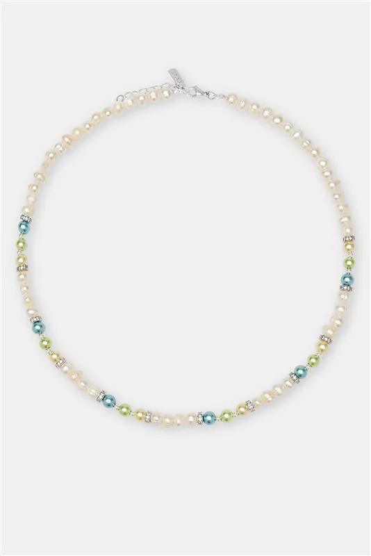 Freshwater Pearl Bead & Ice Necklace - Image 3