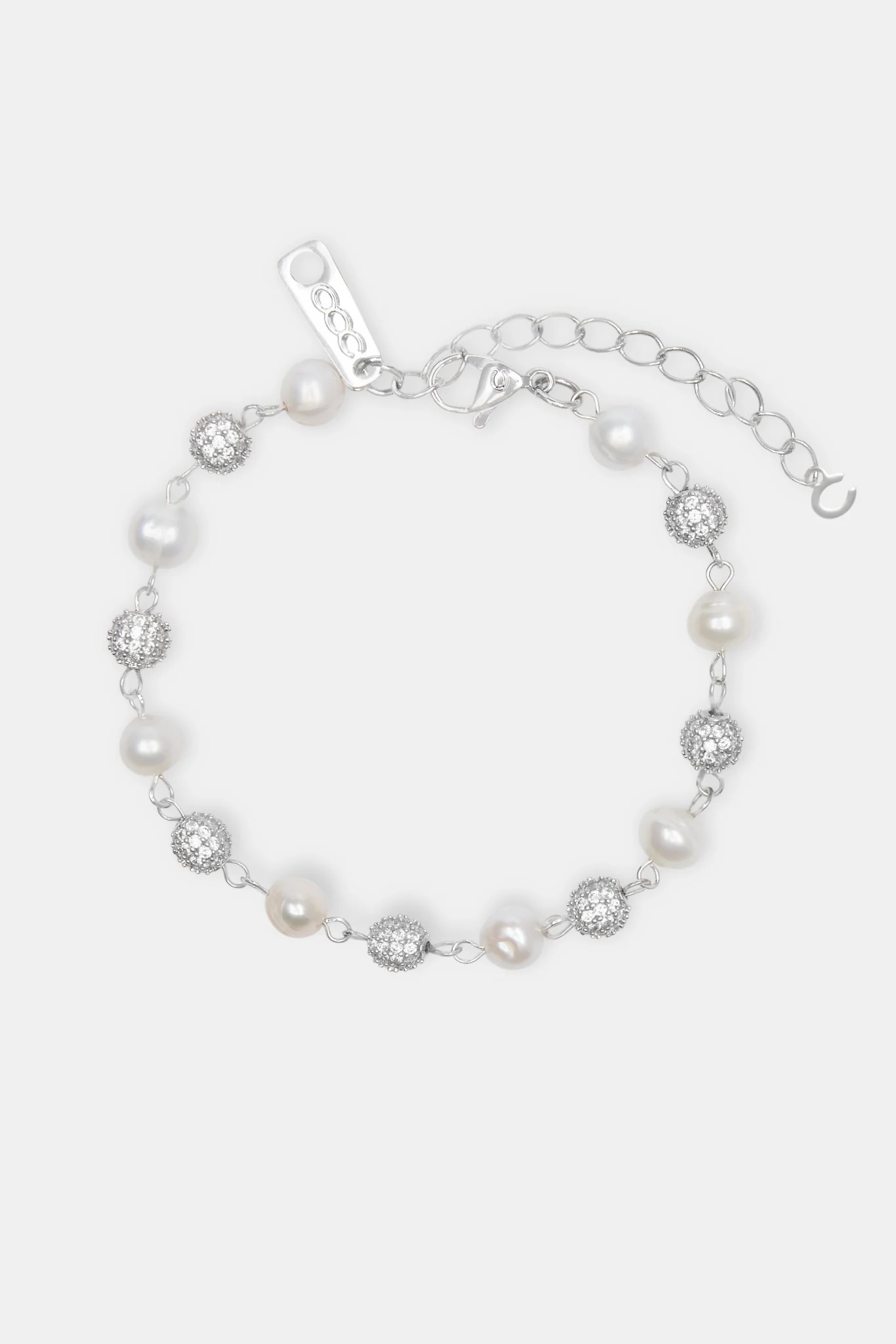 Freshwater Pearl & Ice Ball Bracelet - Image 2