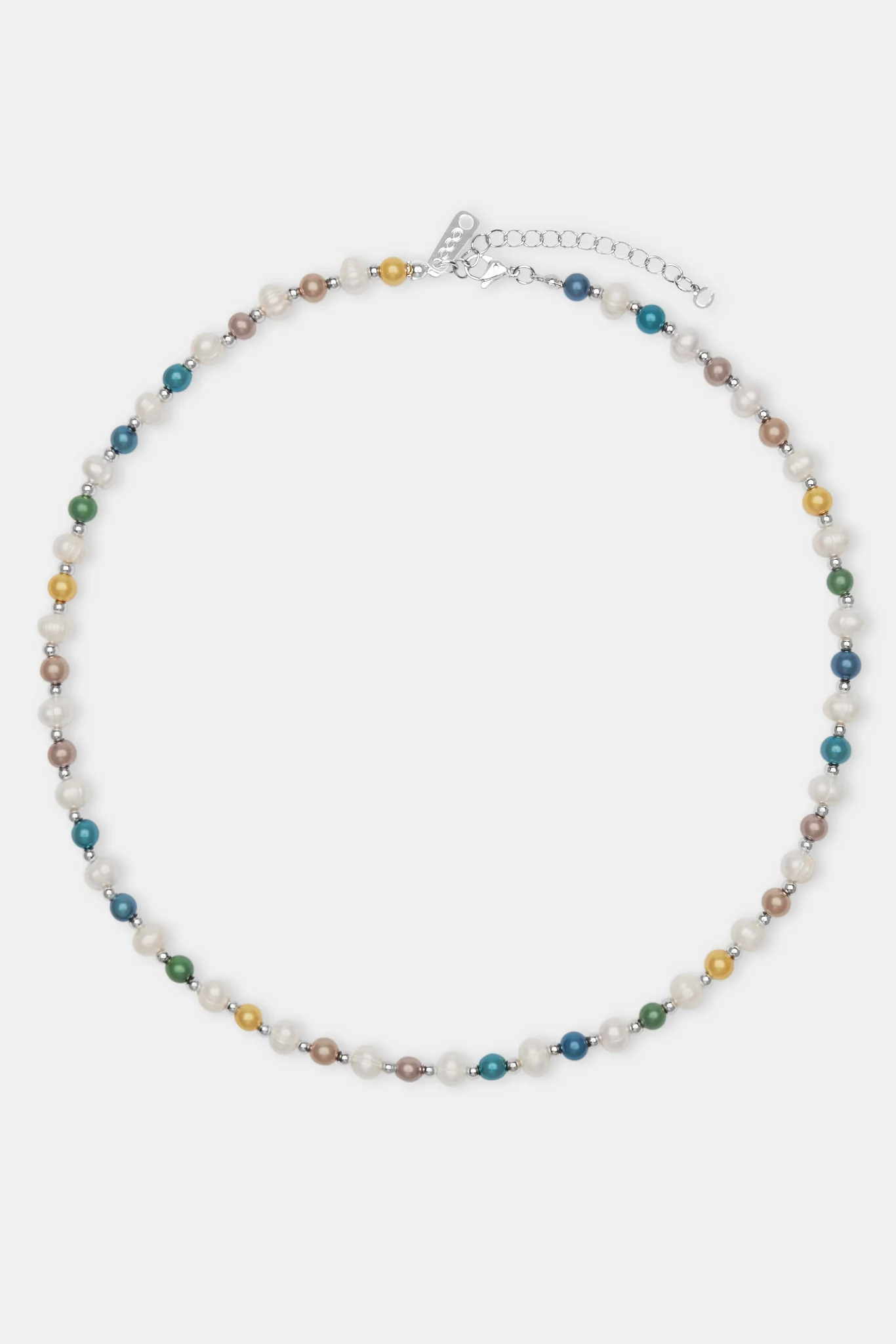 Freshwater Pearl & Multi Colour Bead Necklace - Image 4