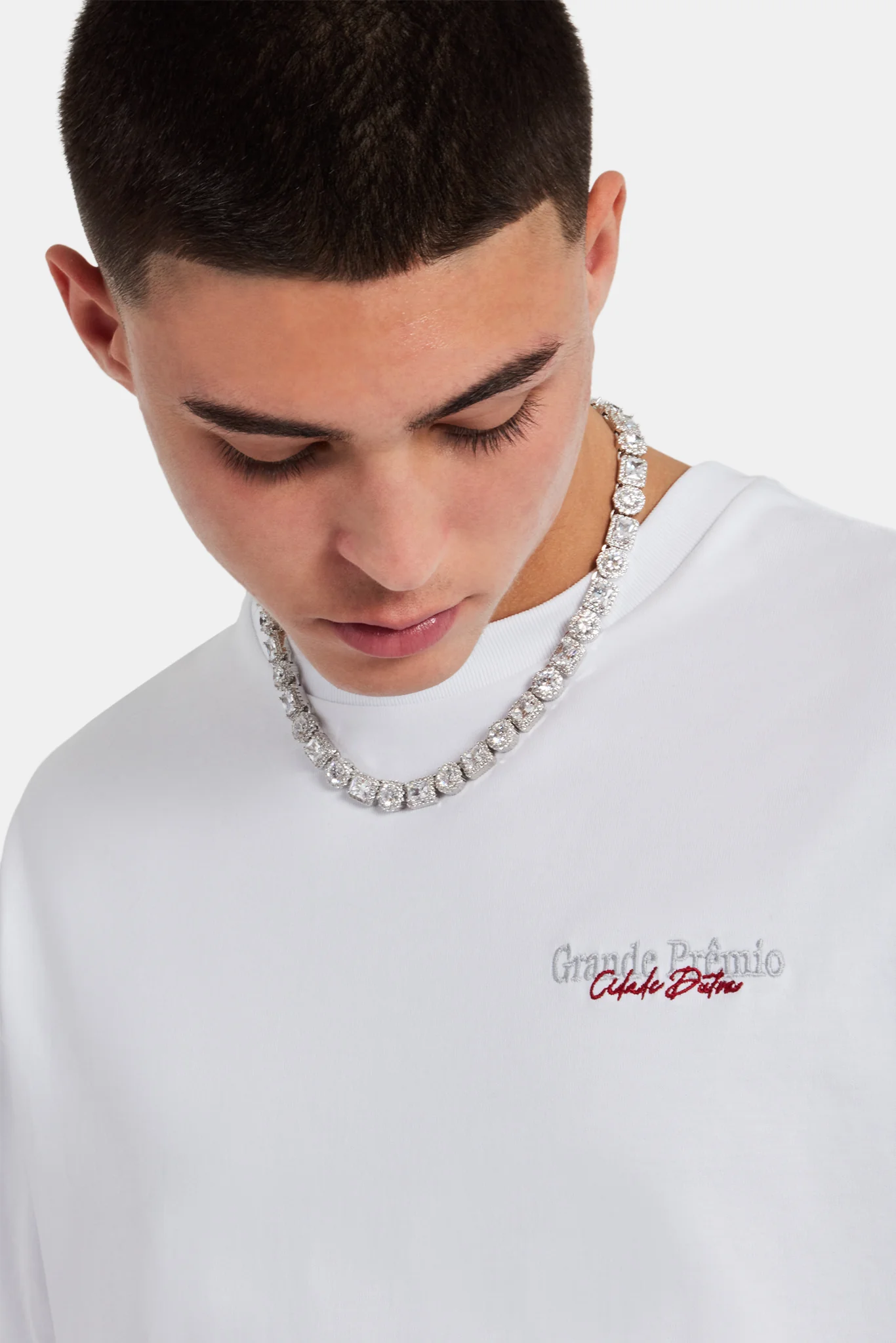 Grande Premio Graphic Oversized T-Shirt - White - Image 2