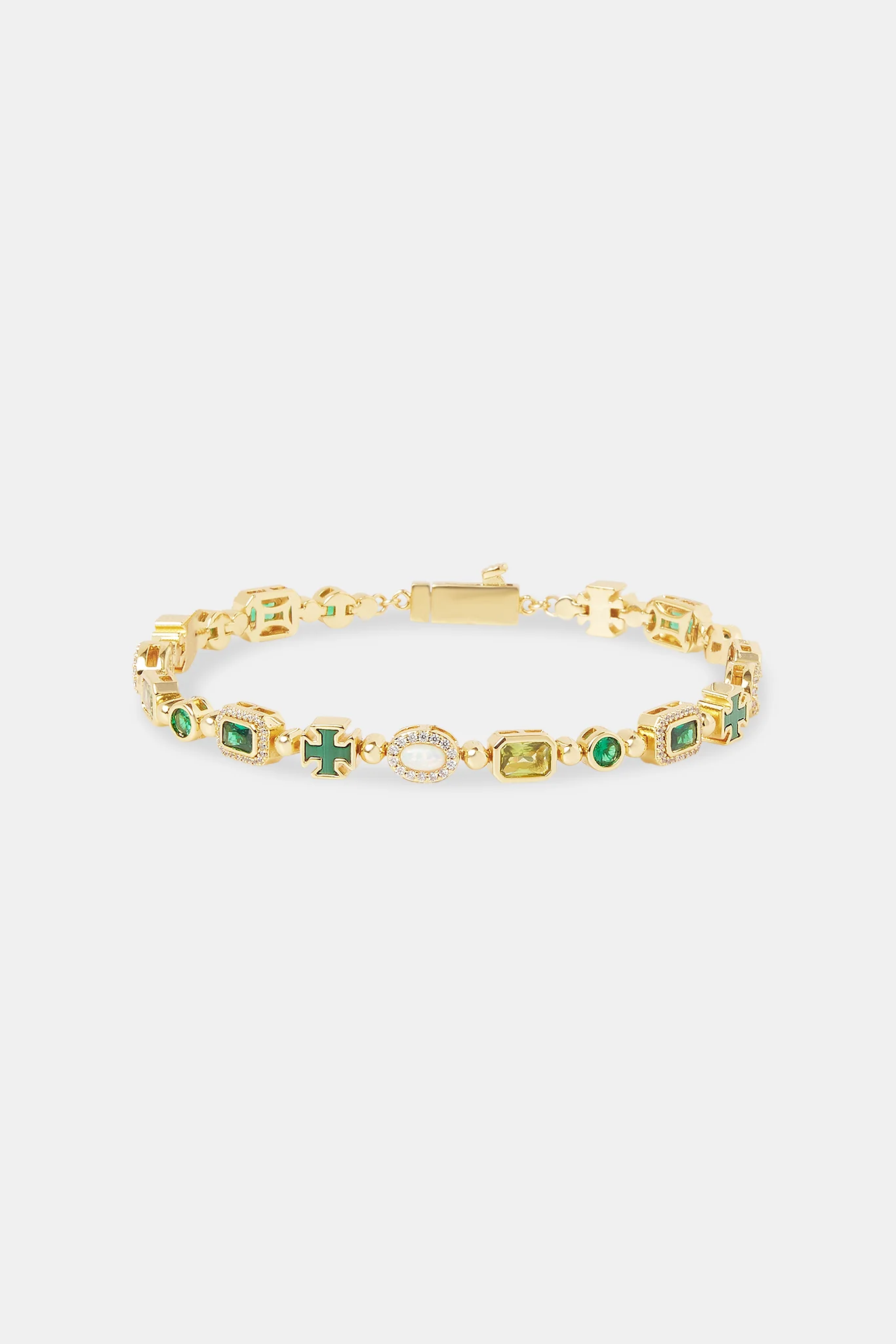 Green Malachite Multi Gemstone Bracelet - 6mm - Image 2